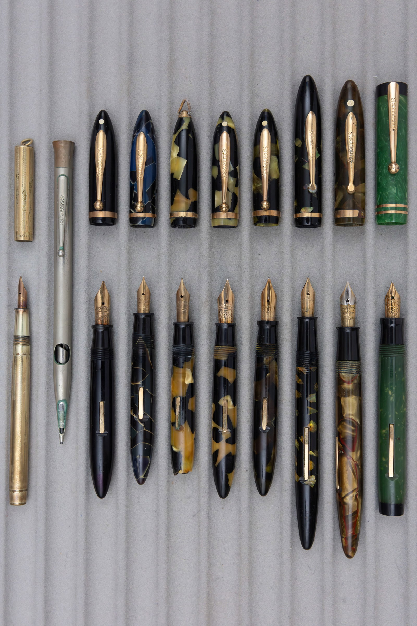 Sheaffer Flattop and Balance Fountain Pens and Pencils (10) - 2