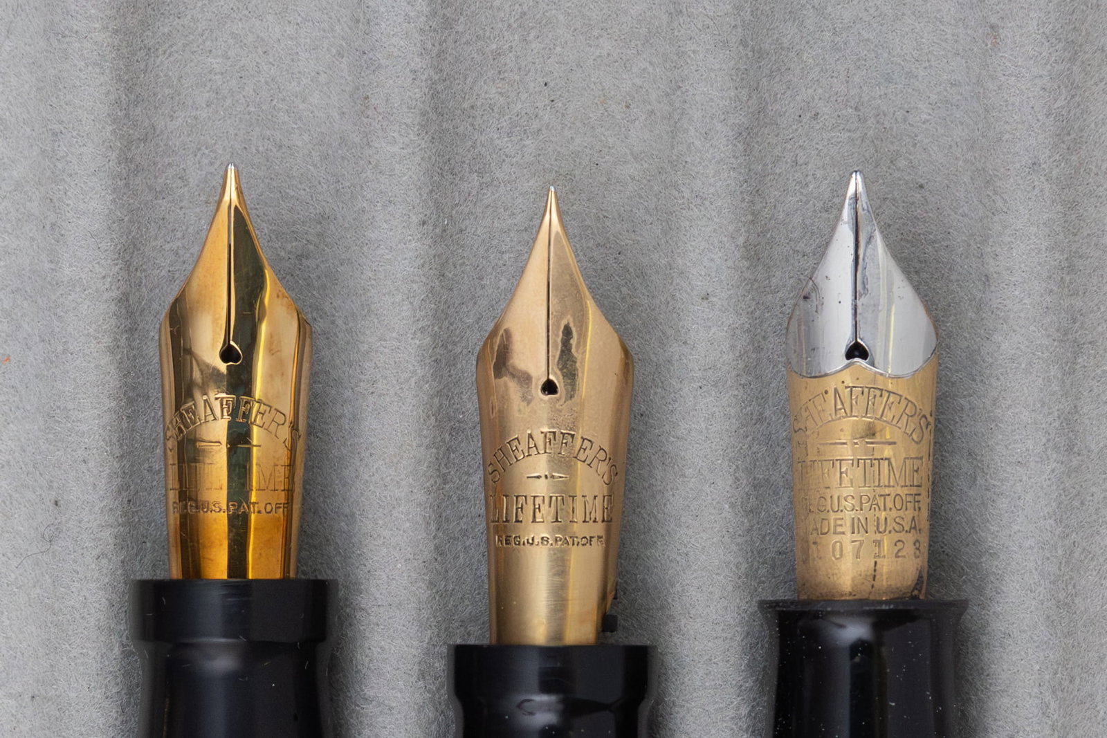 Sheaffer Flattop and Balance Senior Fountain Pens (3), G2 - 3