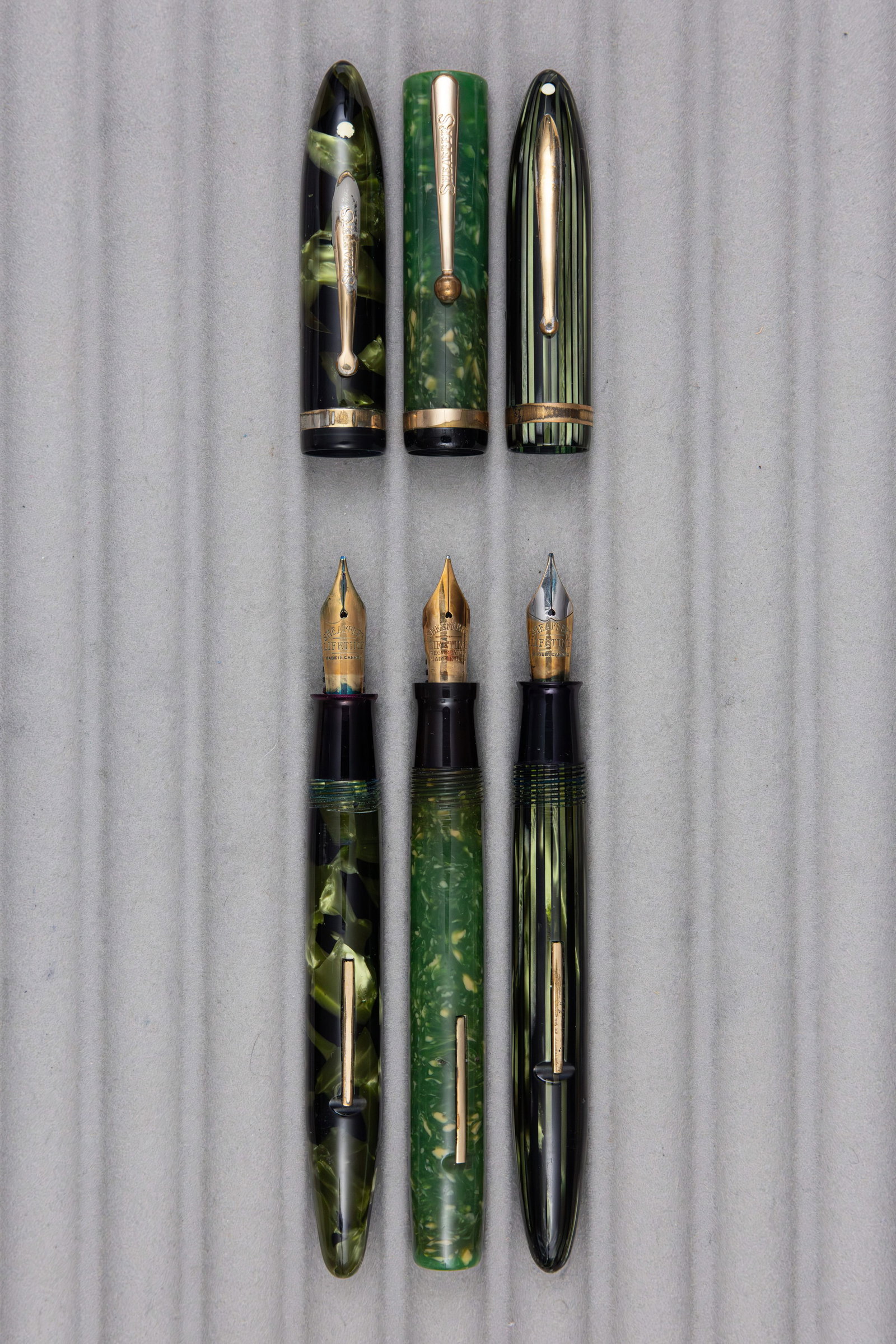 Sheaffer Flattop and Balance Senior Fountain Pens (3), G1 - 2