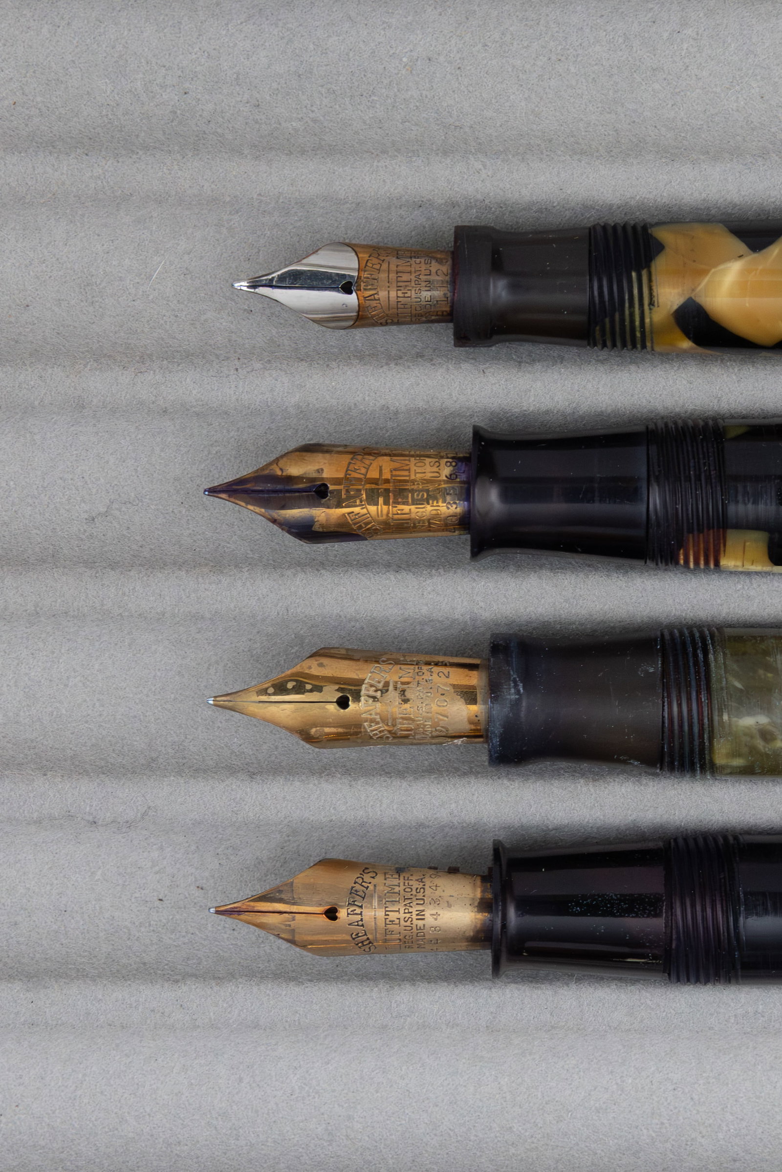 Sheaffer Flattop Oversized and Ring Top Fountain Pens (4) - 3