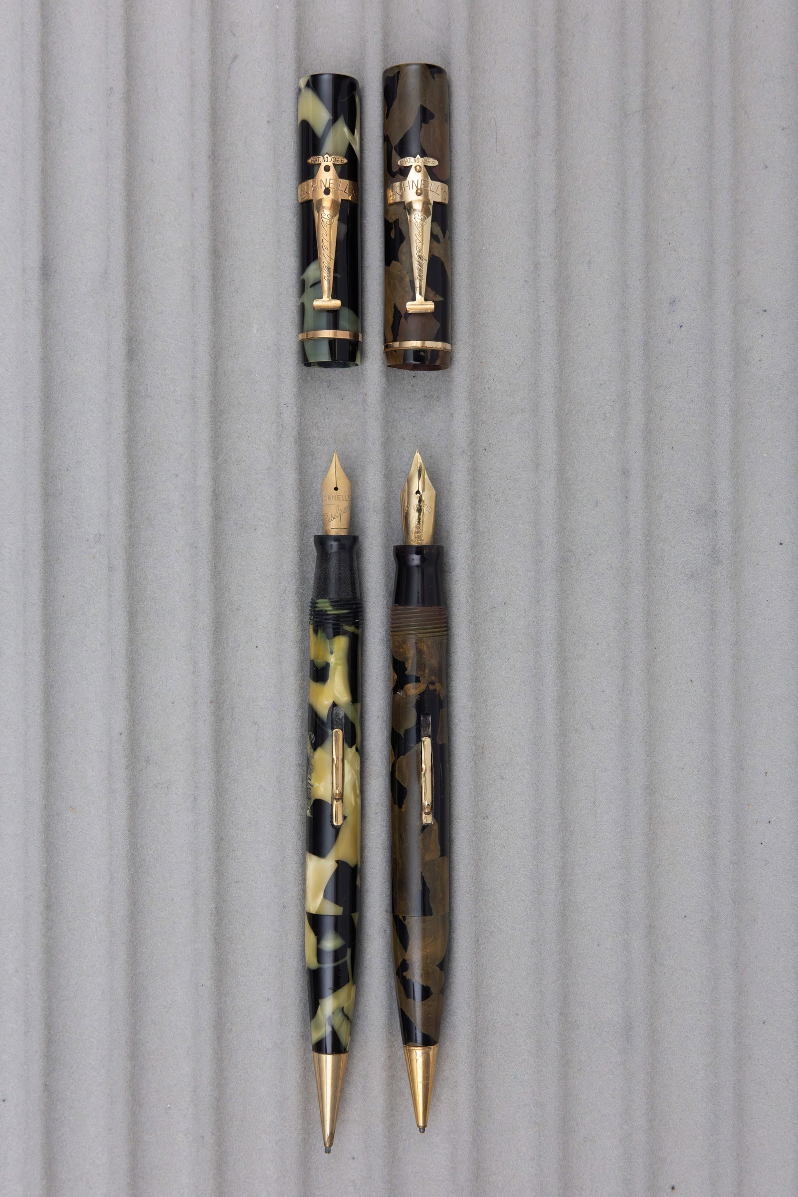 Schnell Penselpen Fountain Pen Pencil Combinations, As Is - 2