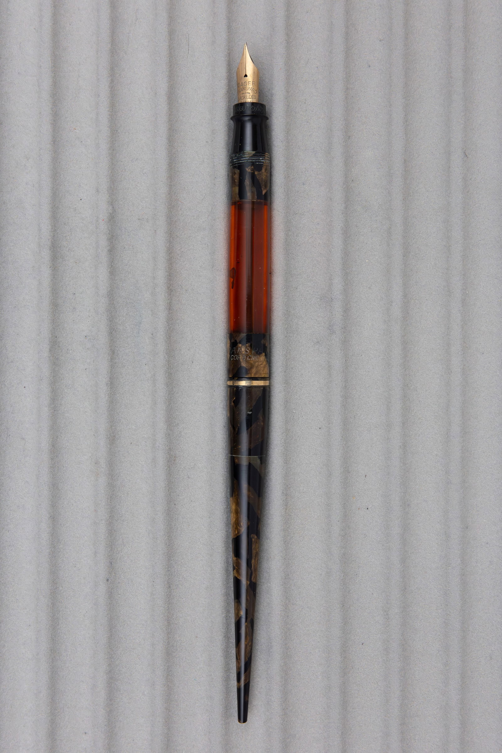 Sager Transparo Fountain Pen, Pencil, Desk Pen Combo - 3