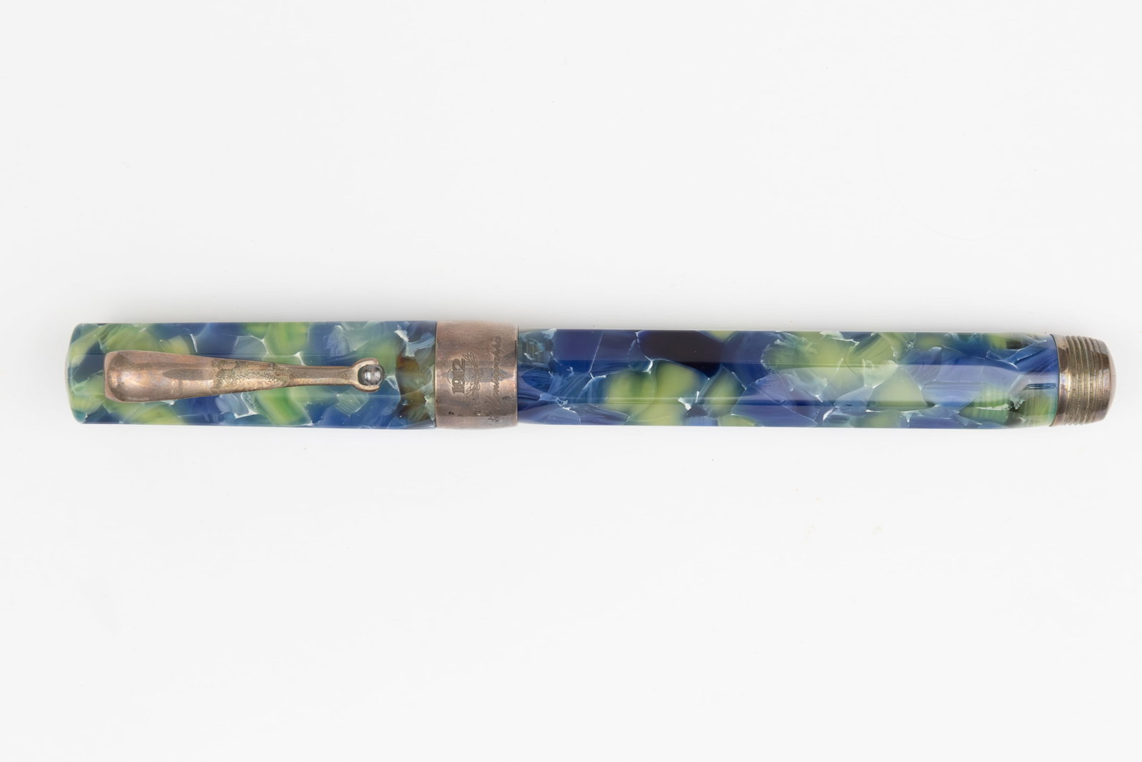 Montegrappa 1912 Symphony Fountain Pen Silver Trim, Missing Nib (1 of 1)