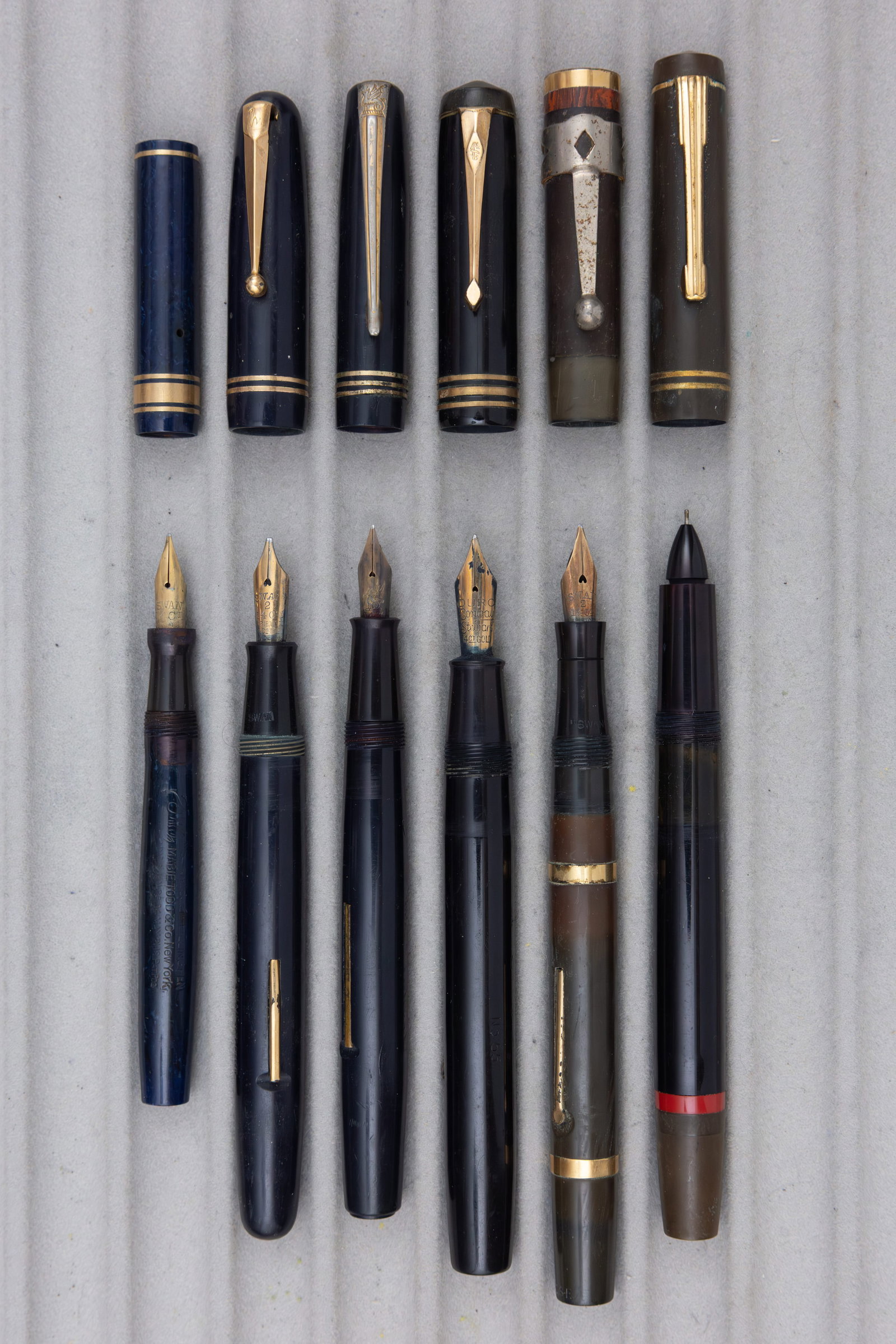 European Fountain Pen Lot, Conway Stewart, Mabie Todd, Rotring (6) - 2