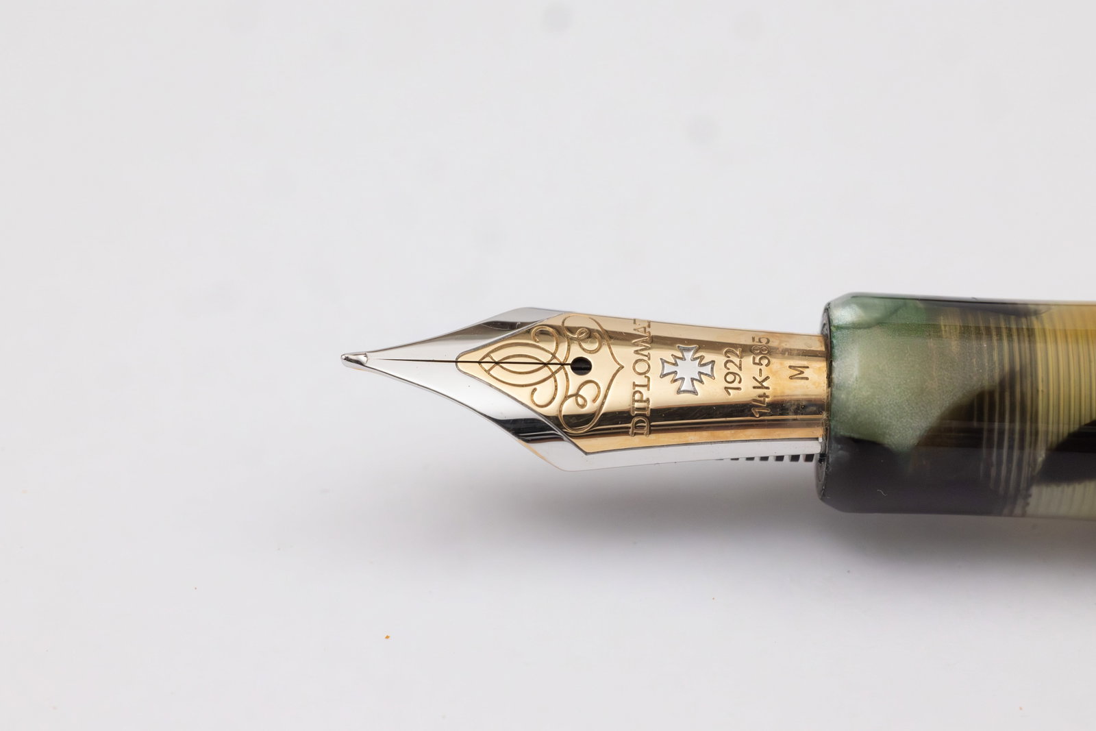 Diplomat Classic Collection LE Sterling Fountain Pen 14K Nib, Flawed - 3