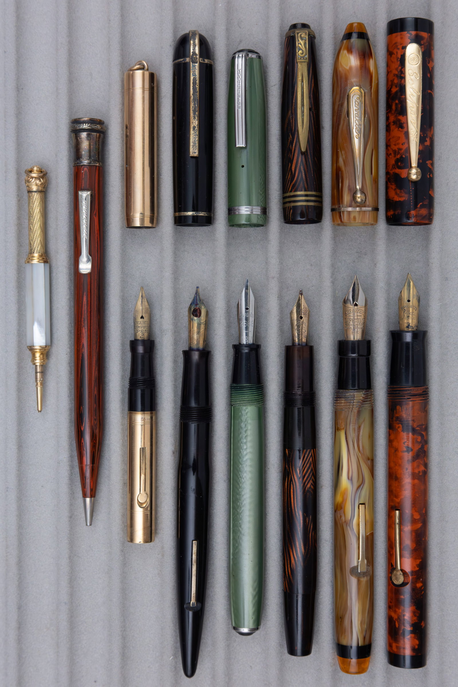 Assorted Fountain Pens, Pencils, Eclipse, Pearl, Wahl Eversharp, Others (8) - 2