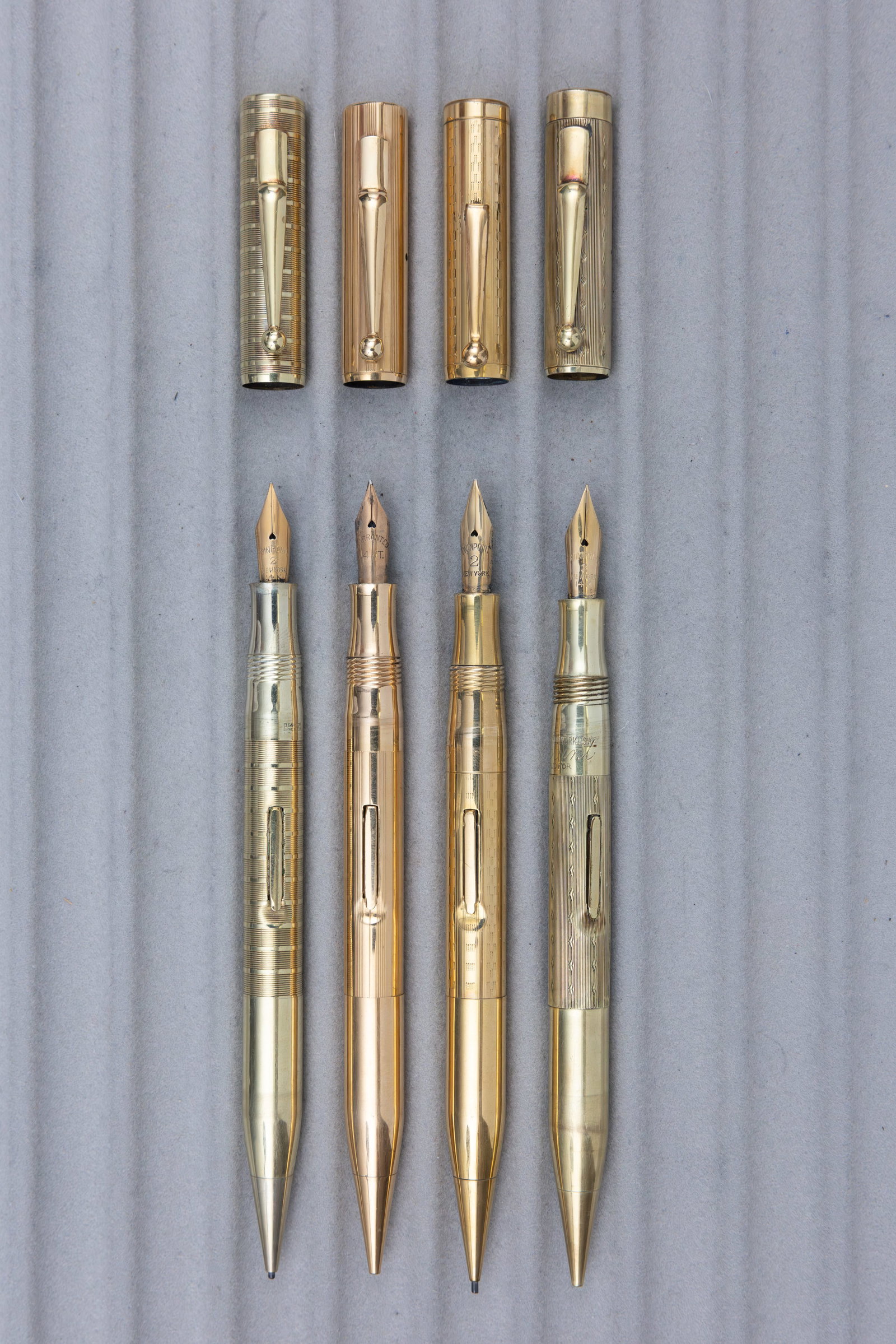 Twinpoint Gold Filled Fountain Pen Pencil Combinations (4) - 2