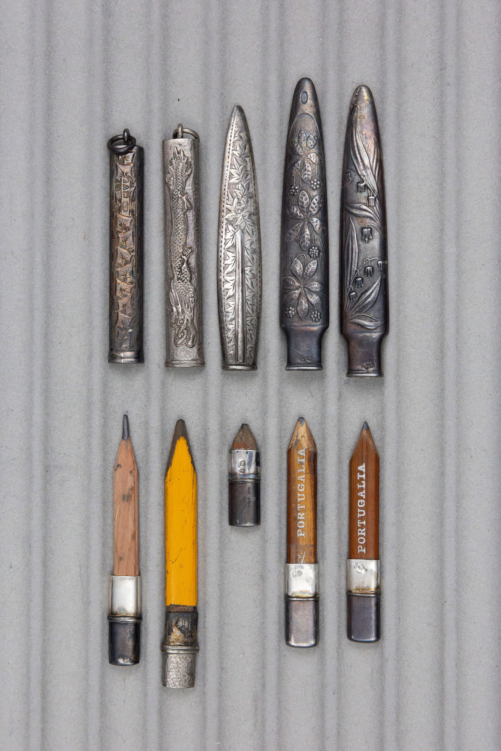 Silver Victorian Sheath Style Pencils (5) - 2