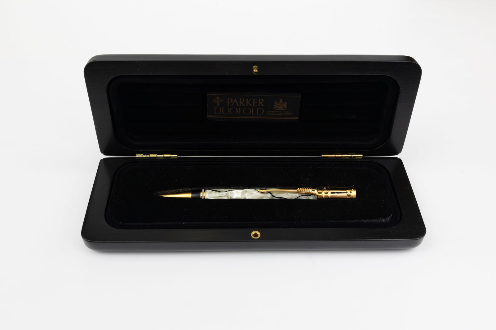 Parker Duofold Centennial Black and Pearl Ballpoint Pen, Boxed - 2
