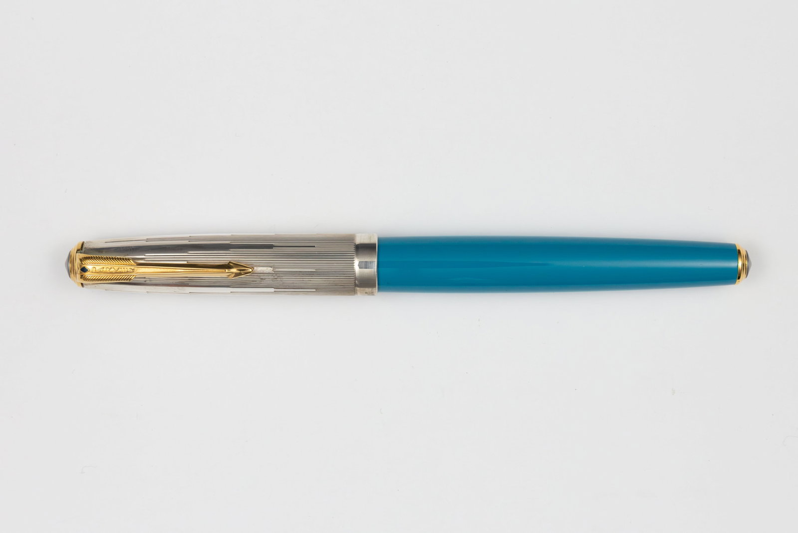 Parker 51 Special Edition Vista Blue Fountain Pen, Boxed - 2