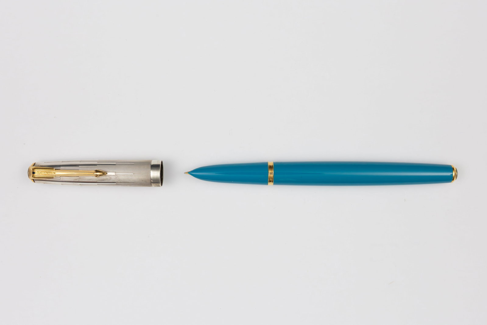 Parker 51 Special Edition Vista Blue Fountain Pen, Boxed - 3