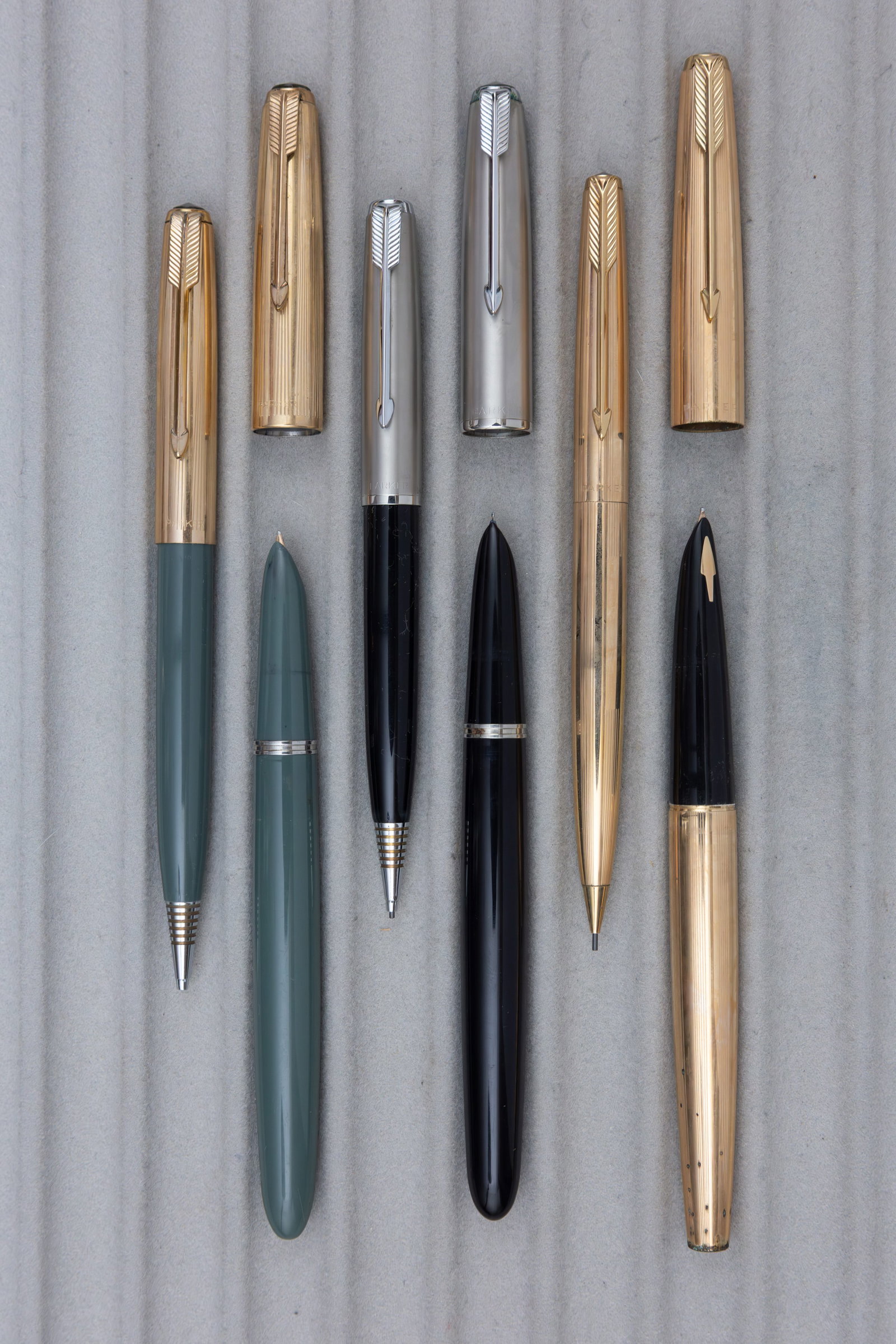 Parker 51 and 61 Fountain Pen and Pencil Boxed Sets (3) - 3