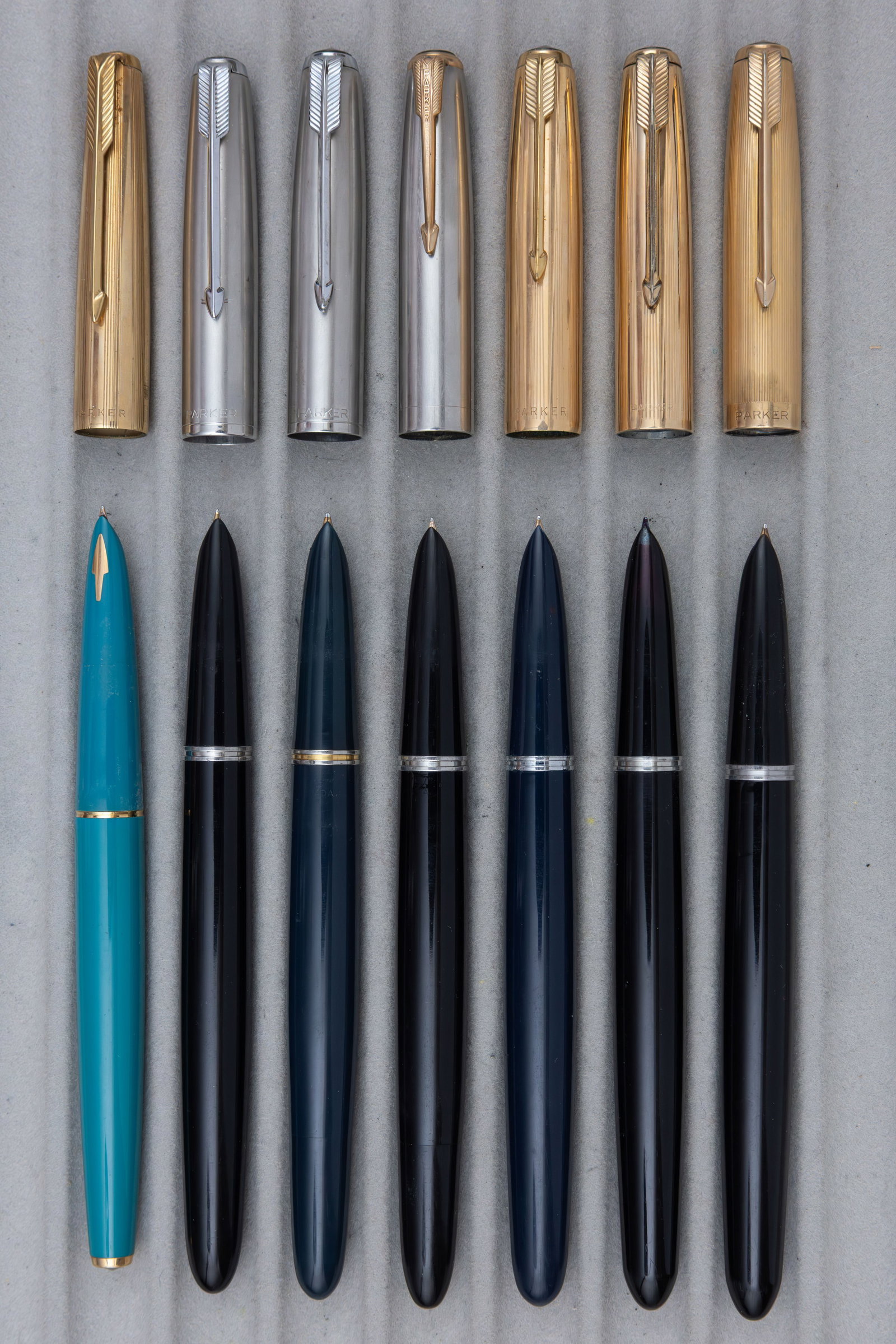 Parker 51, 61 Fountain Pen Lot (7) - 2