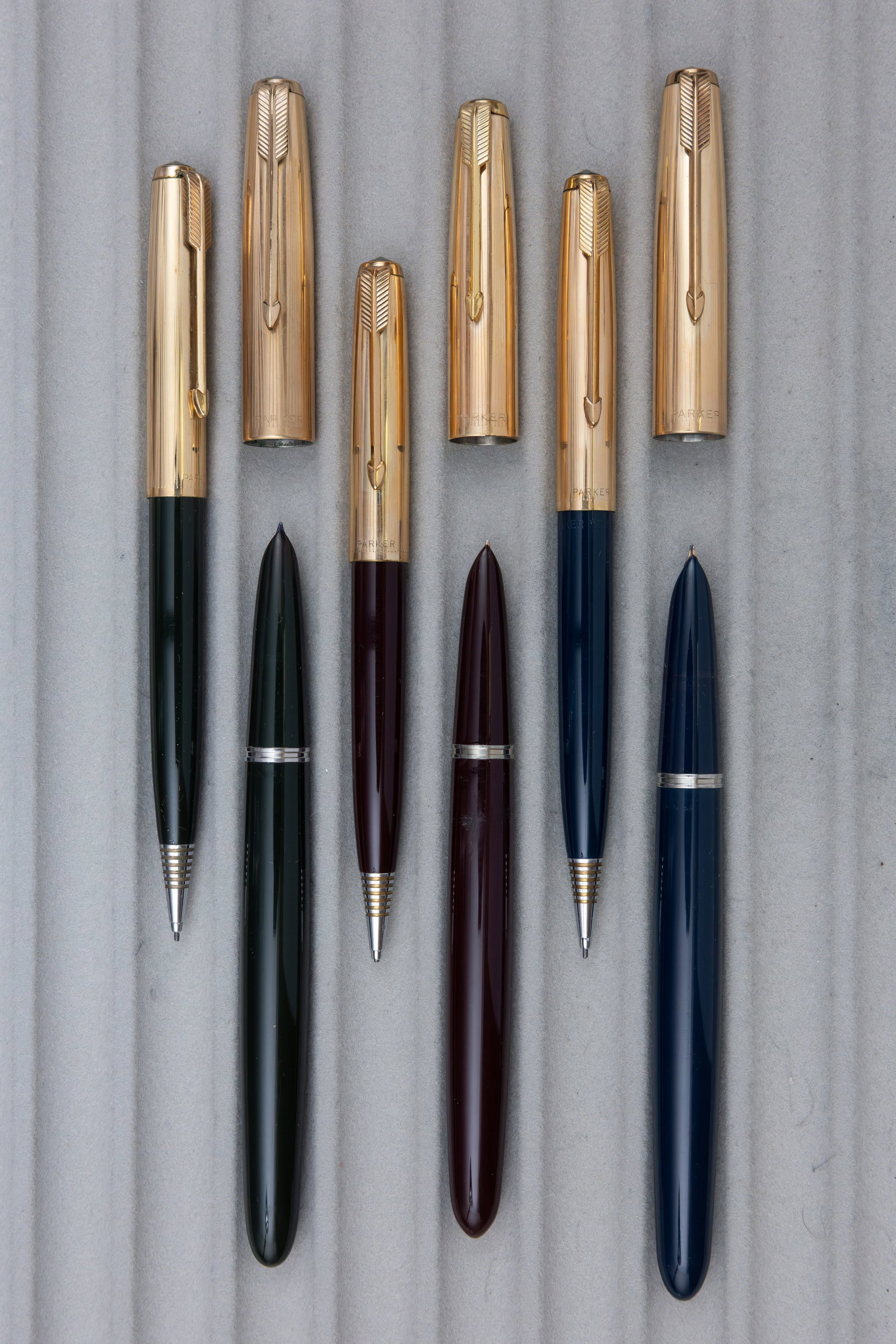 Parker 51 Aerometric Fountain Pen Pencil Sets, Boxed (3) - 3