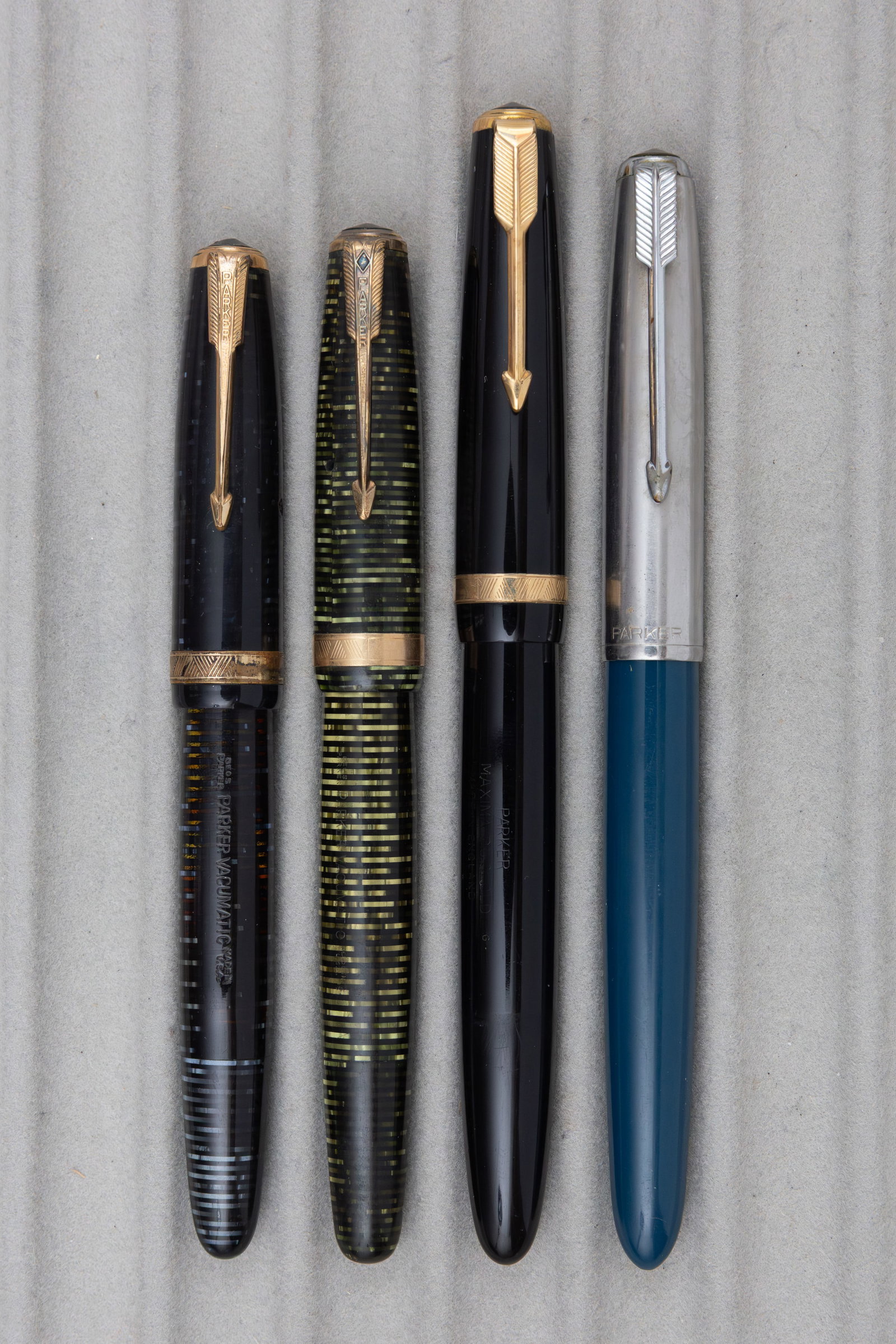 Parker Vacumatic, Maxima Duofold and 51 Fountain Pens (4) (1 of 2)