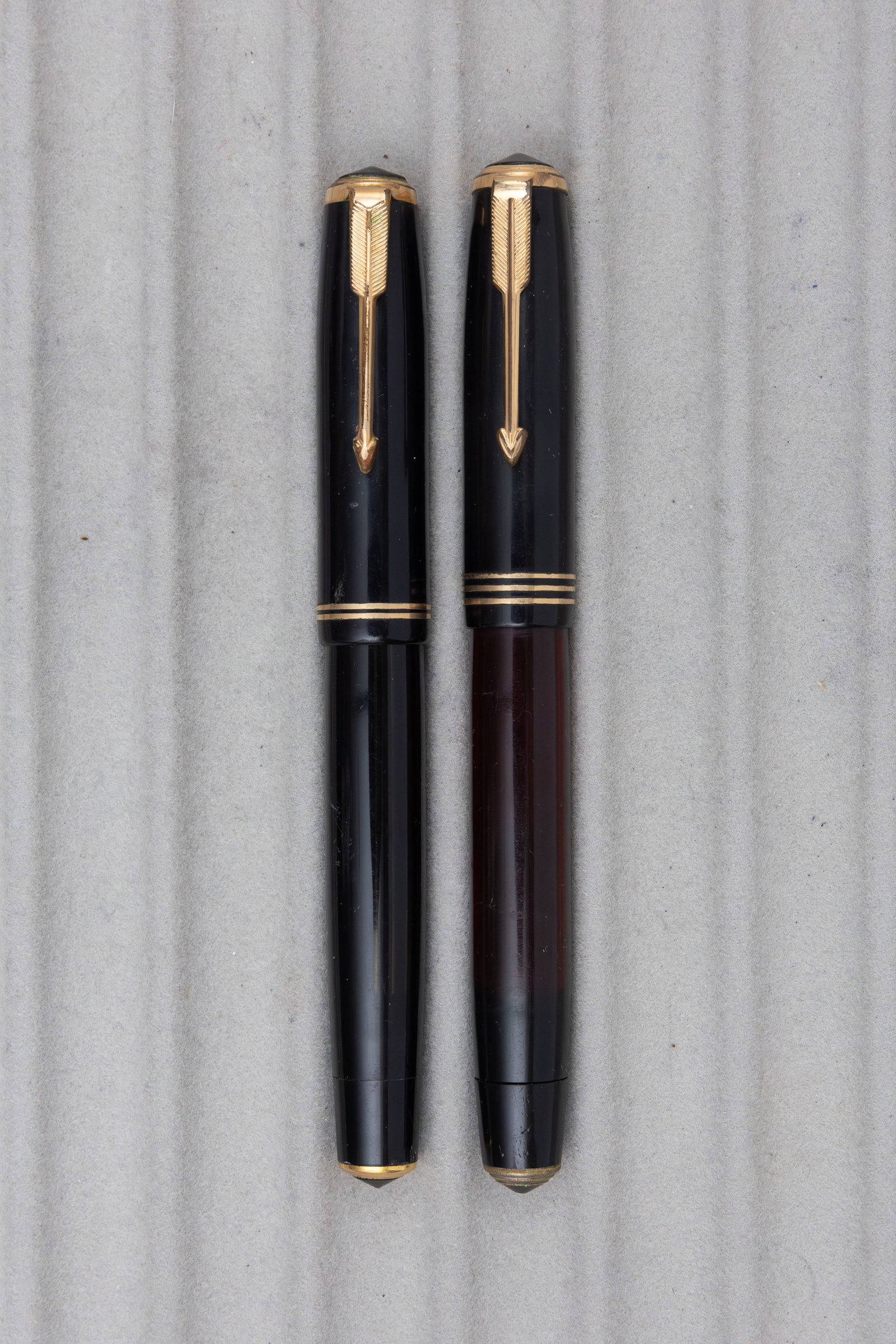Parker Vacumatic Crystal and Longitudinal Stripe Fountain Pens (1 of 3)
