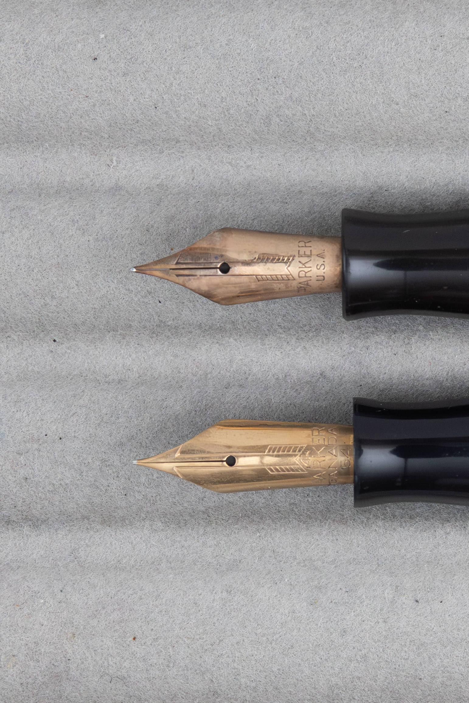 Parker Vacumatic Crystal and Longitudinal Stripe Fountain Pens - 3