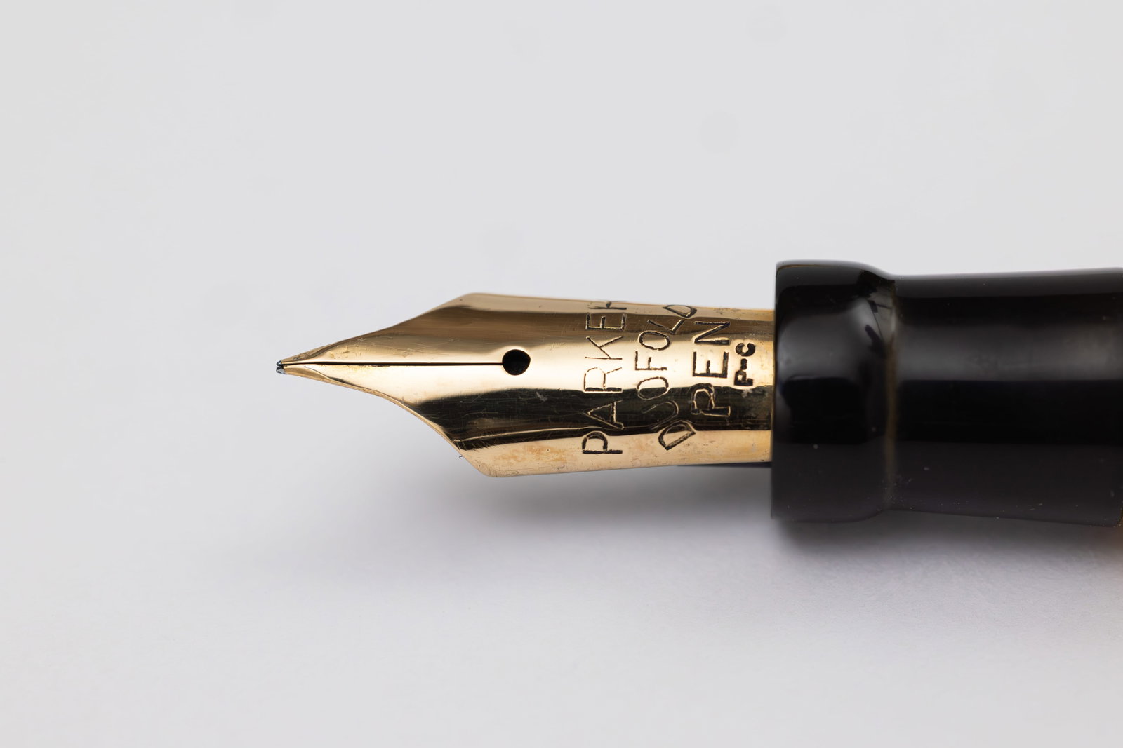 Parker Duofold Senior Chris Thompson Yellow Marble Fountain Pen - 3