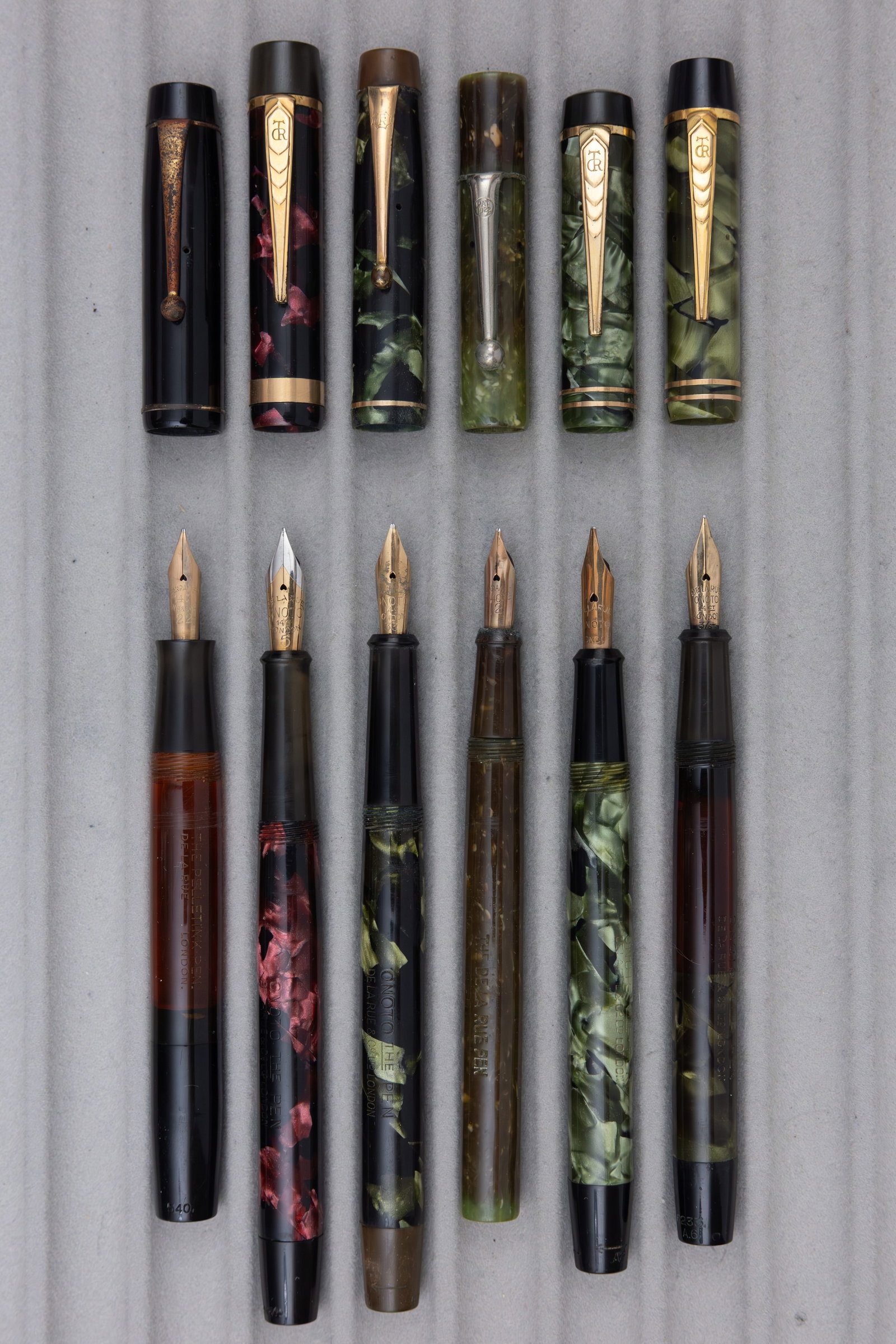 Onoto De La Rue Marbleized Fountain Pens (6) - 2