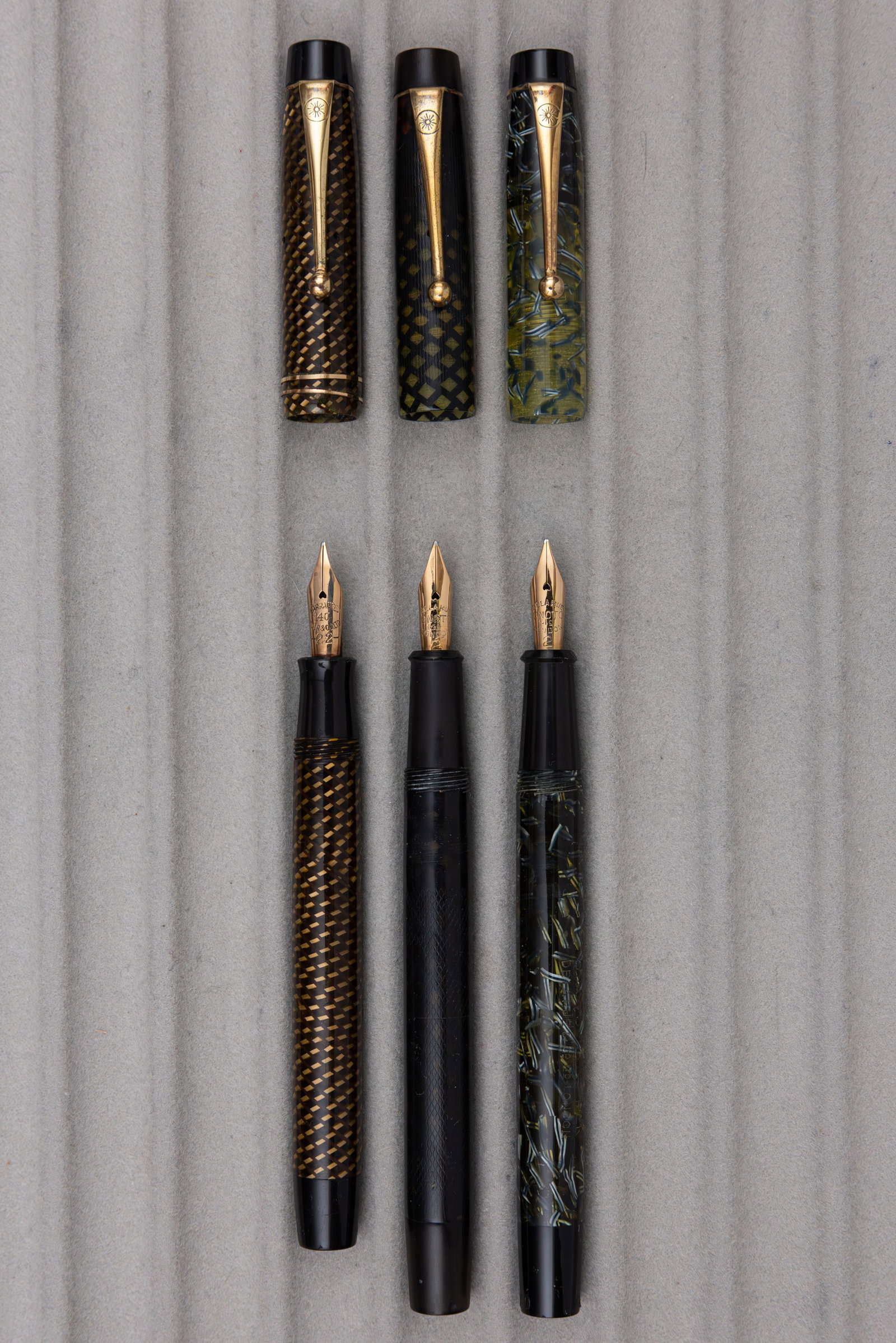 Onoto De La Rue Marbleized Fountain Pens (3) - 2
