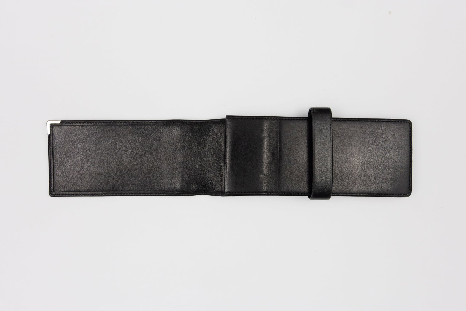Montblanc Black Leather 3 Fountain Pen Case - 2