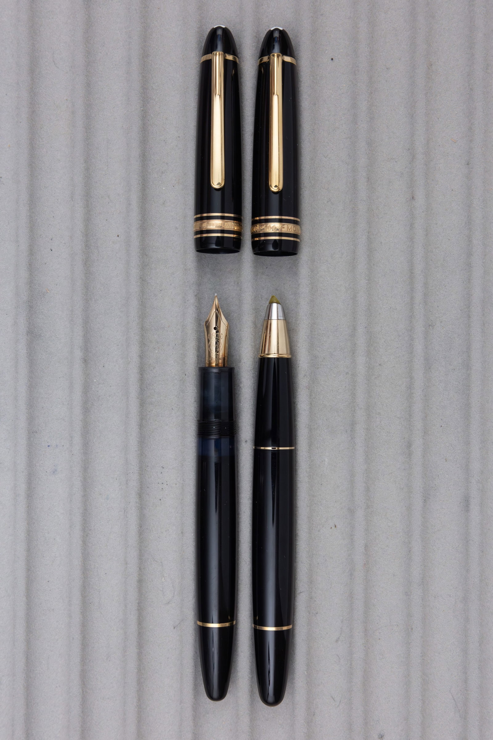 Montblanc 146 Fountain Pen and 166 Document Marker - 2
