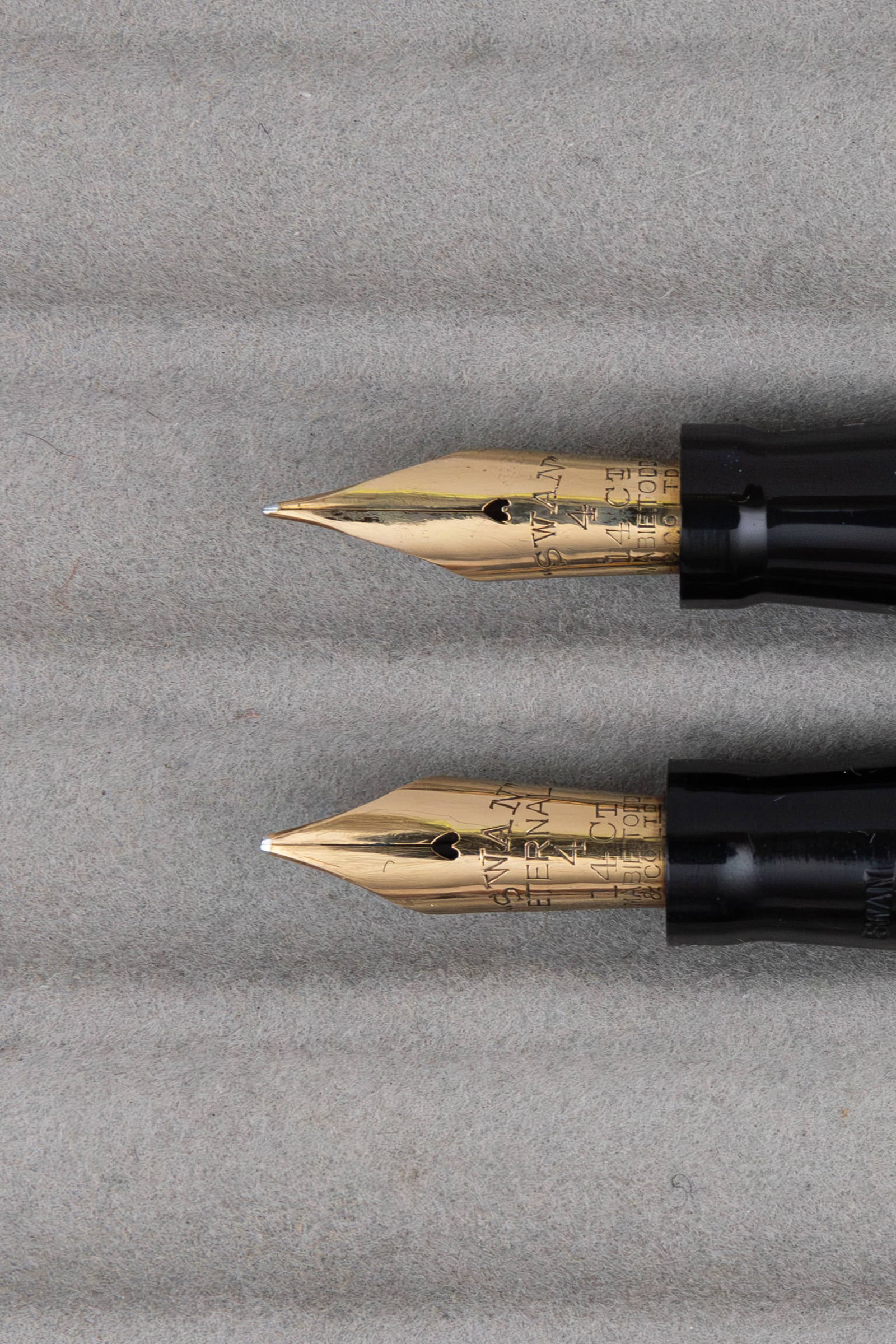 Mabie Todd Swan 4 Size Marbleized Leverless Fountain Pens (2) - 3