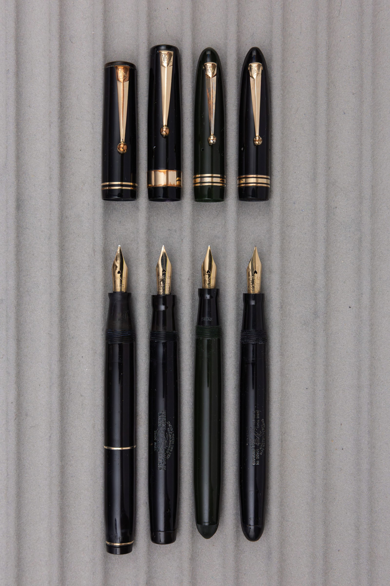 Mabie Todd Swan Leverless Fountain Pens (4) - 2