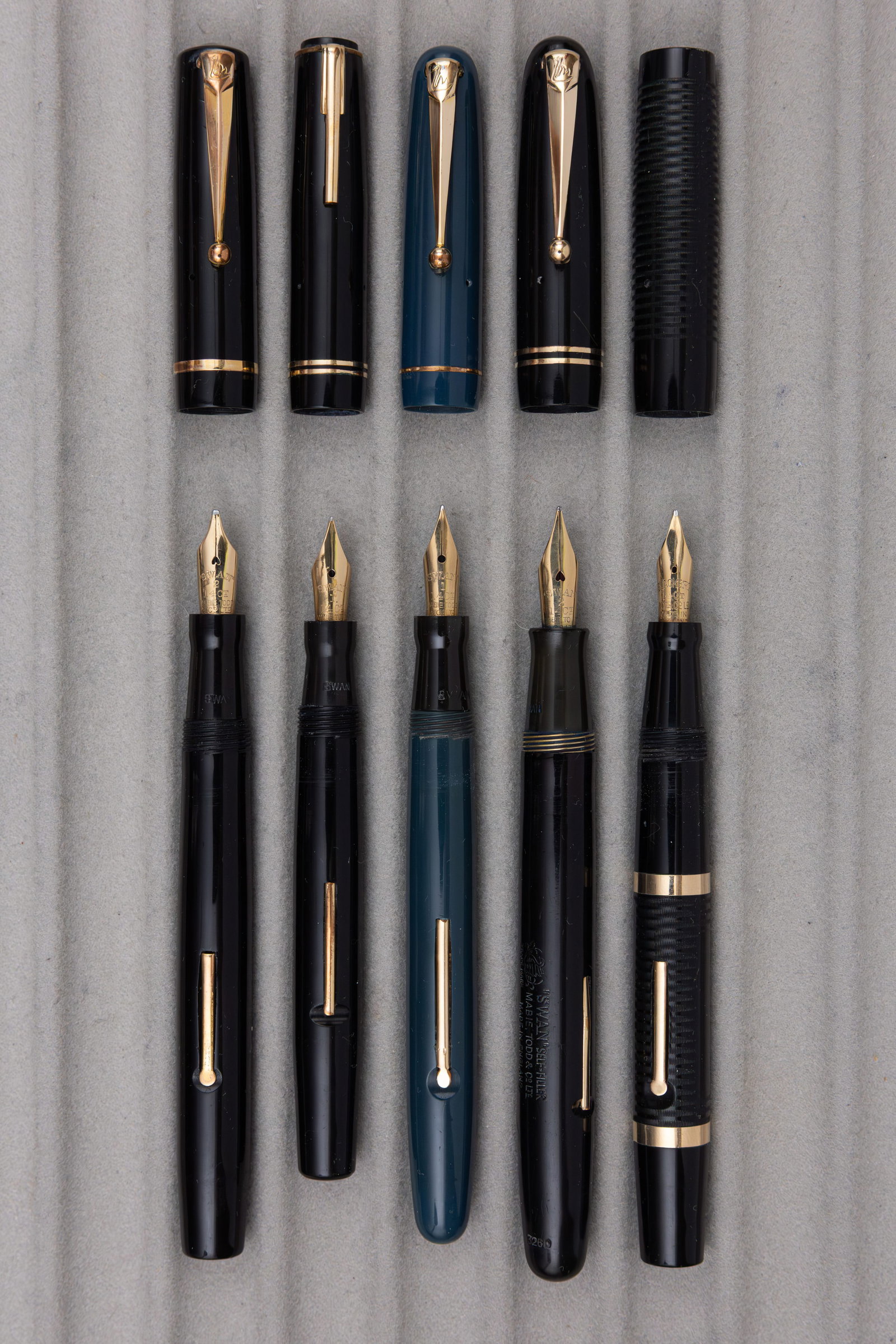 Mabie Todd Swan Fountain Pens (5) - 2