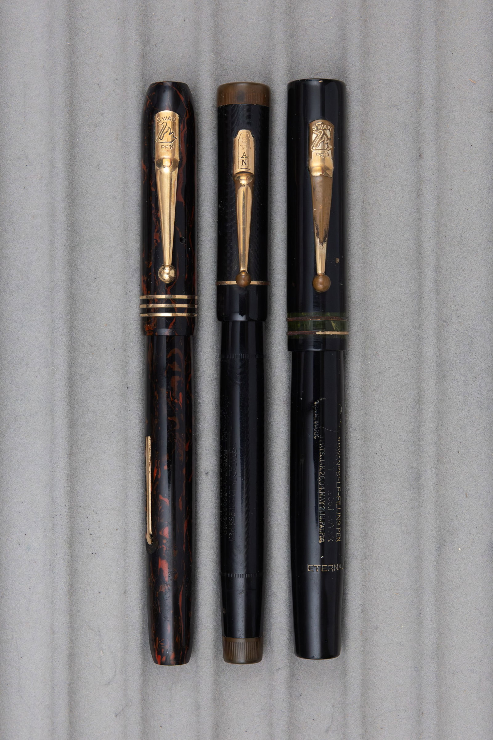 Mabie Todd Swan 46, 44 and L20/6 Fountain Pens (1 of 3)