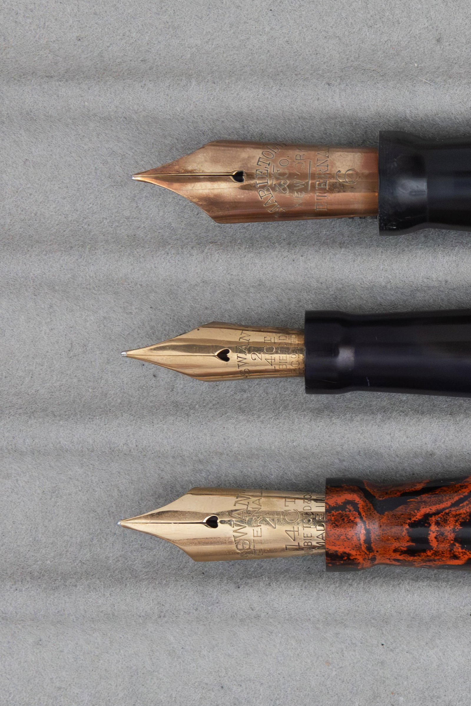 Mabie Todd Swan 46, 44 and L20/6 Fountain Pens - 3