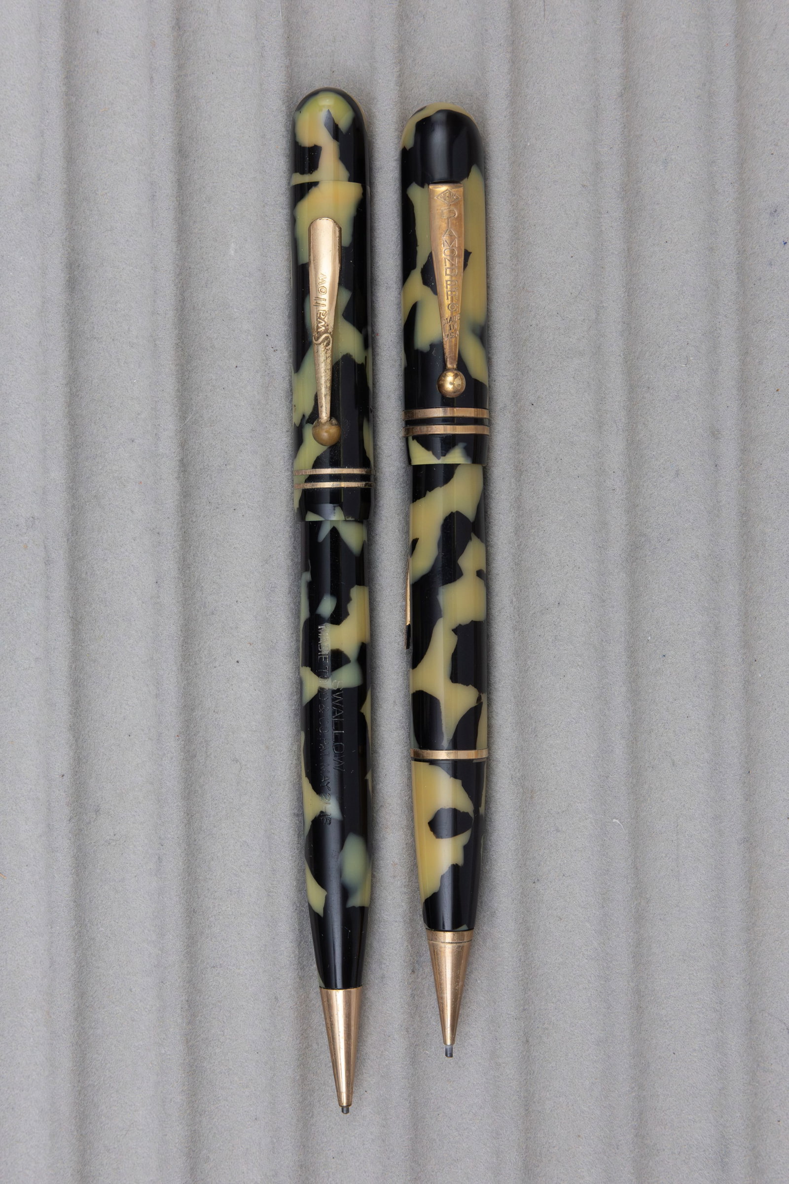 Mabie Todd Swan Swallow and Diamond Point Fountain Pen Combos - 2