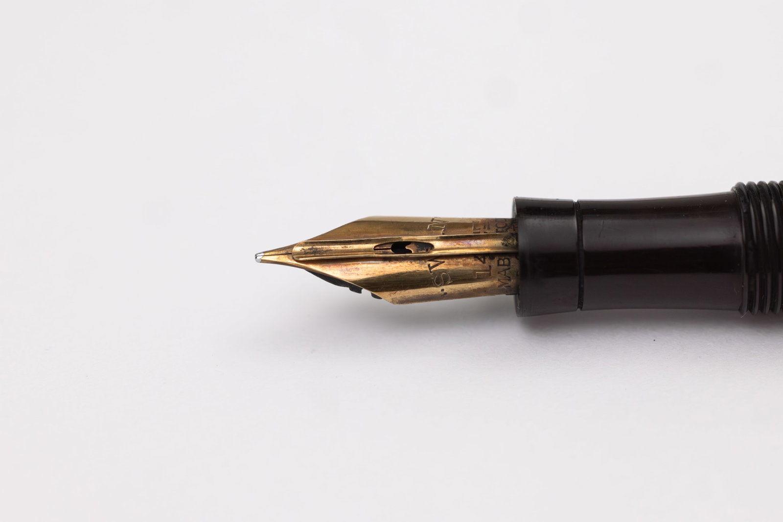 Mabie Todd Swan Gold Filled Filigree Safety Fountain Pen - 3