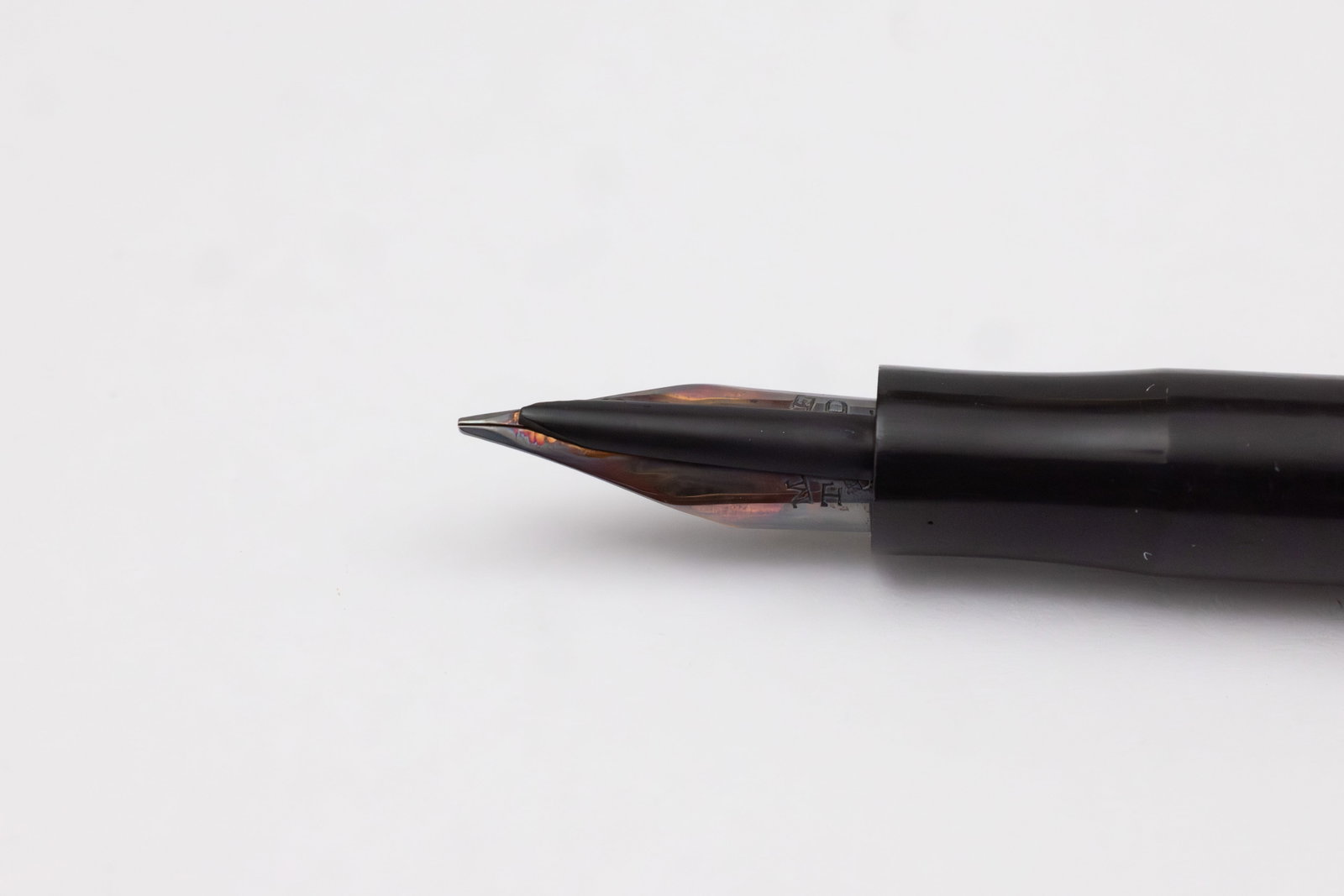Mabie Todd Swan Black Chased Hard Rubber Fountain Pen, Boxed - 4