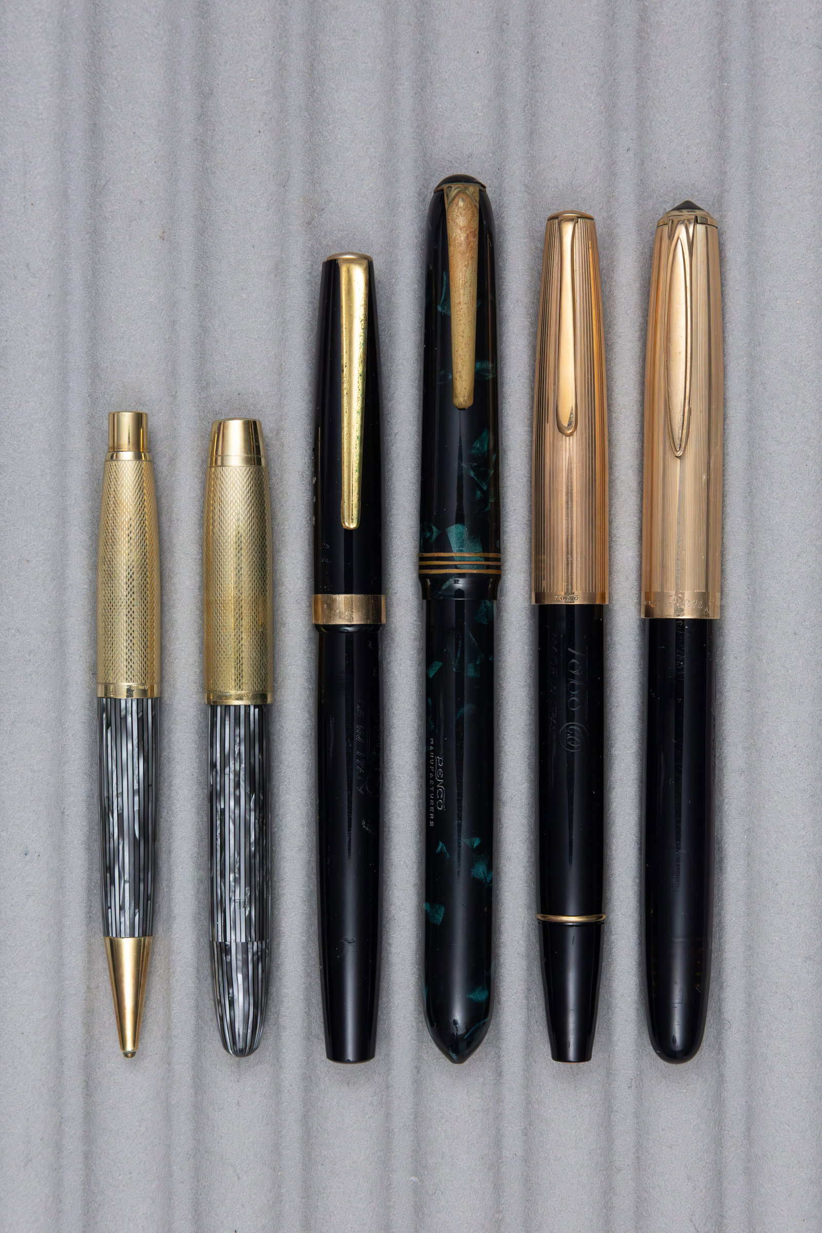 Italian Fountain Pens (6), Tabo, Penco, Pensar, 14K Gold Nibs (1 of 2)