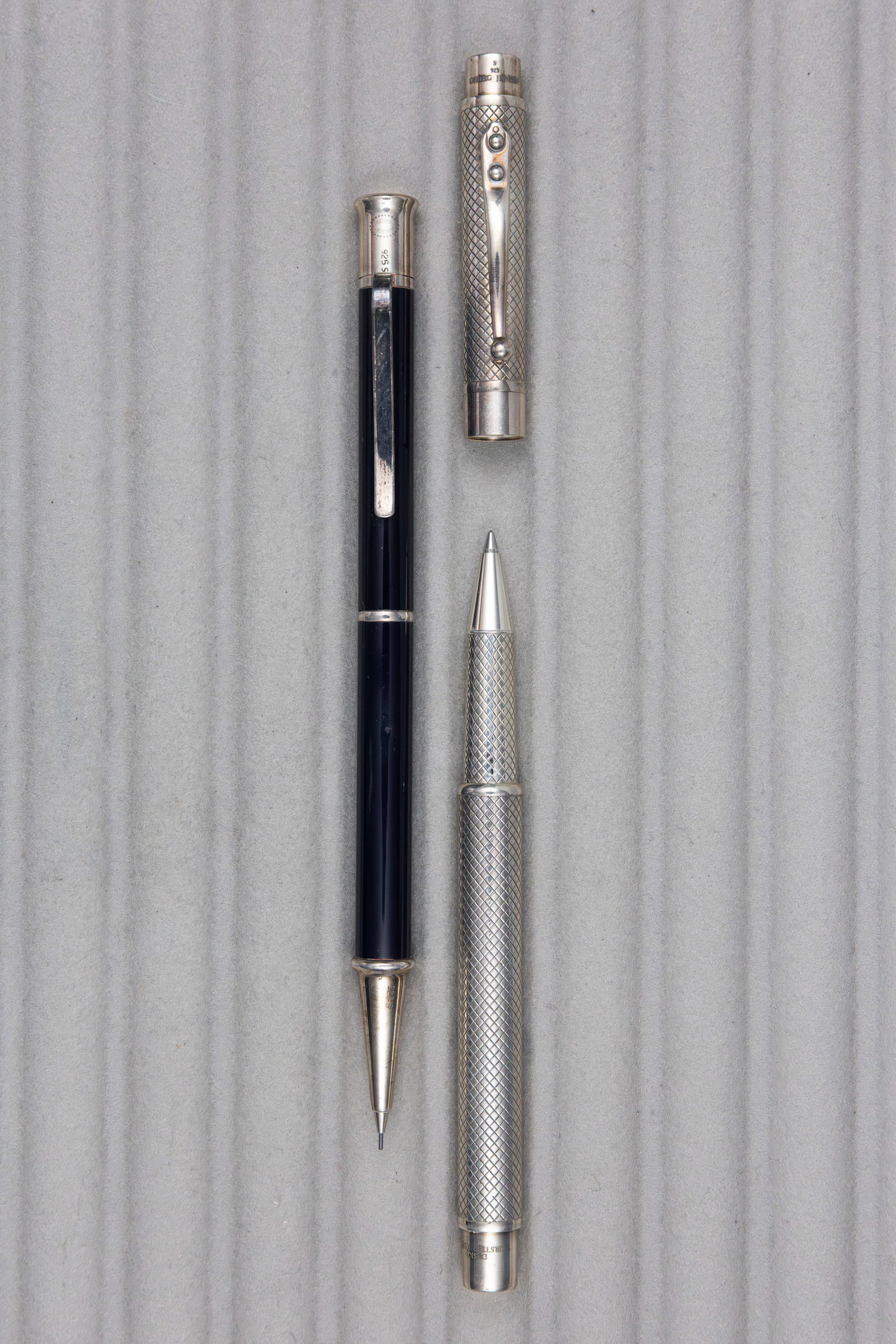 George Jensen Sterling Silver Rollerball Pen and Pencil - 2