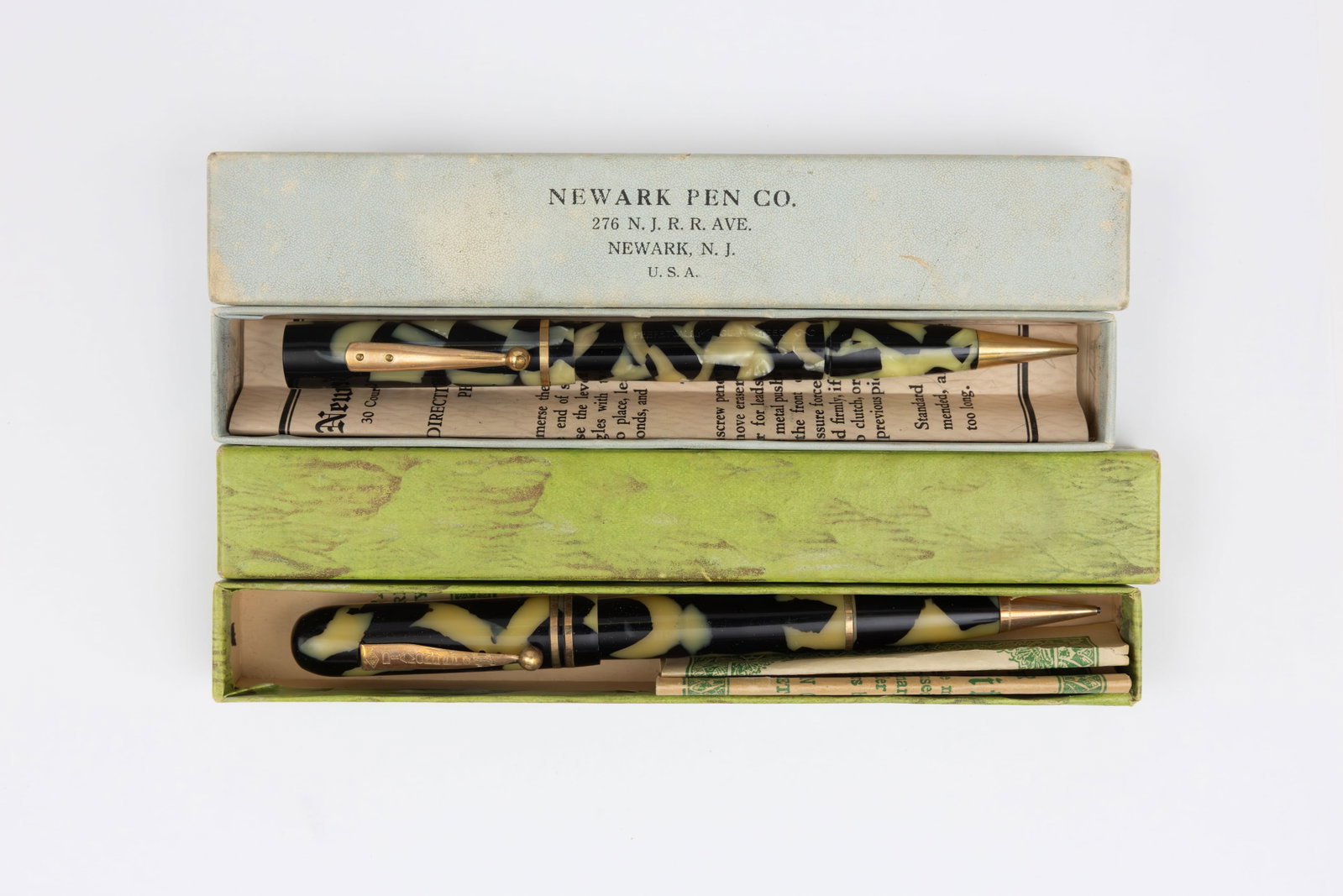Diamond Point and Newark Fountain Pen Pencil Combos, Boxed (1 of 3)