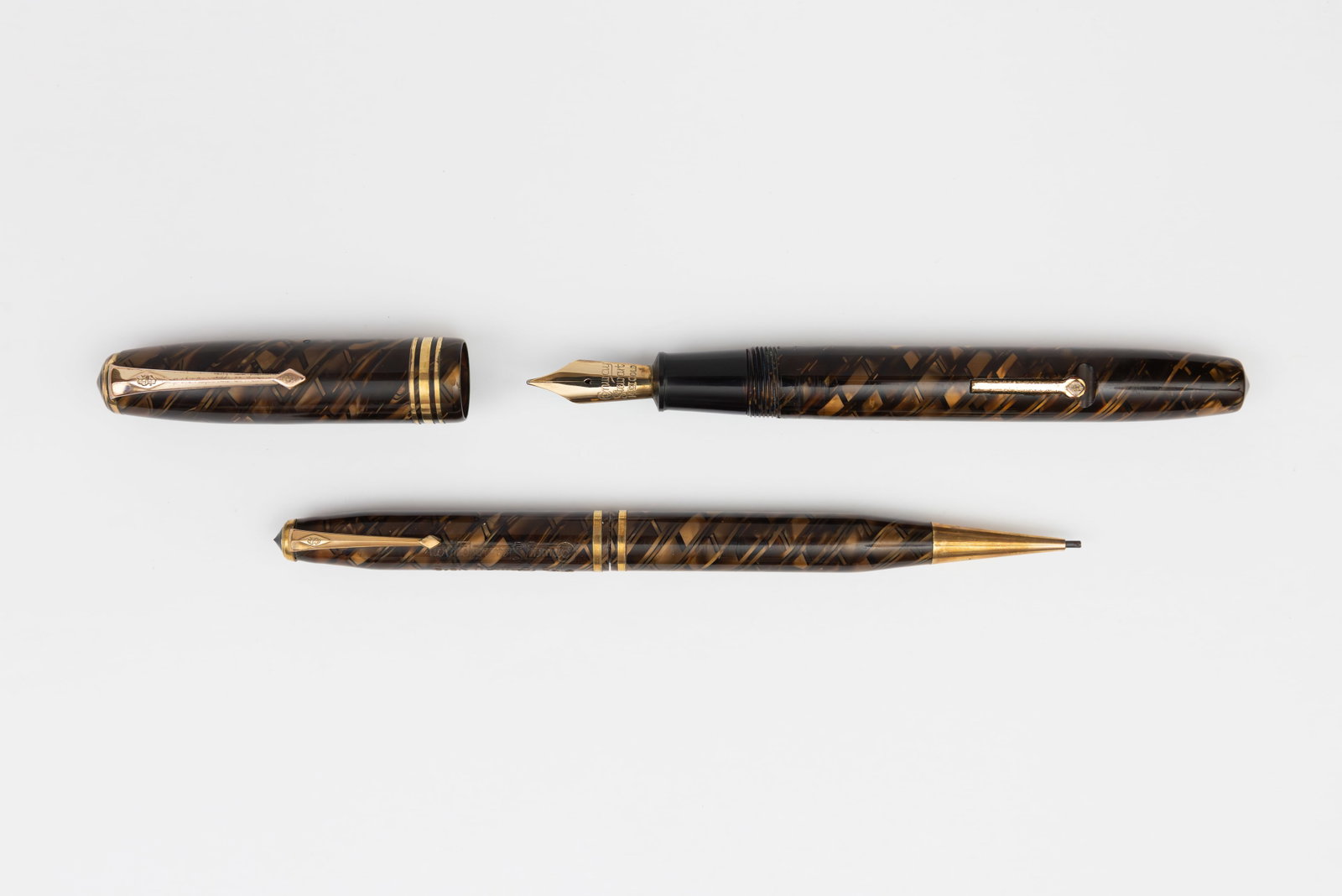 Conway Stewart 58 Tiger Eye Fountain Pen Set - 2