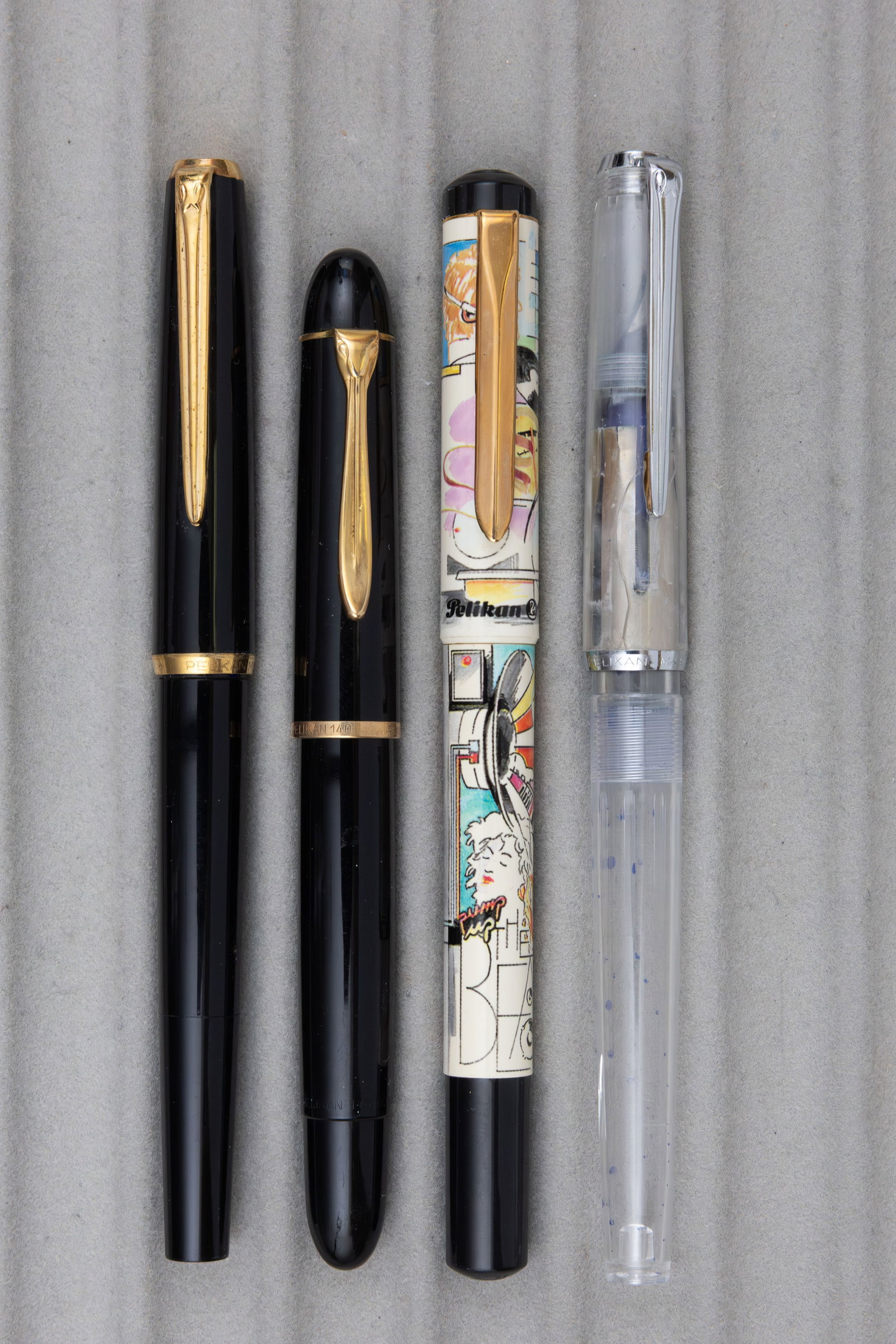 Pelikan MK10, MK20 Demonstrator, 140 and P20 Fountain Pens (4) (1 of 2)