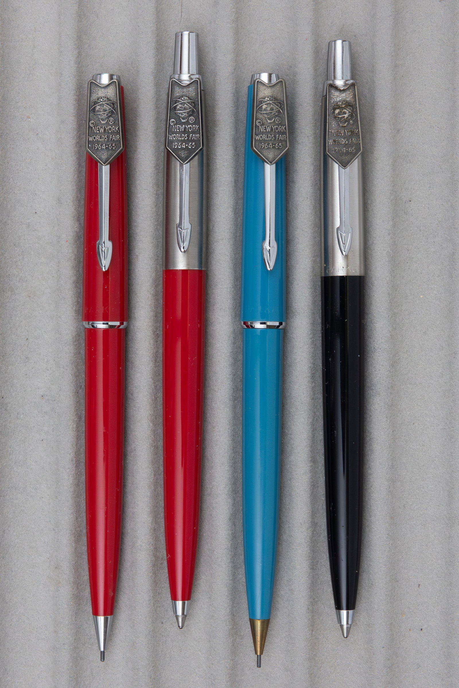 Parker Jotter Worlds Fair Ballpoint Pens and Pencils (4), Boxed - 2
