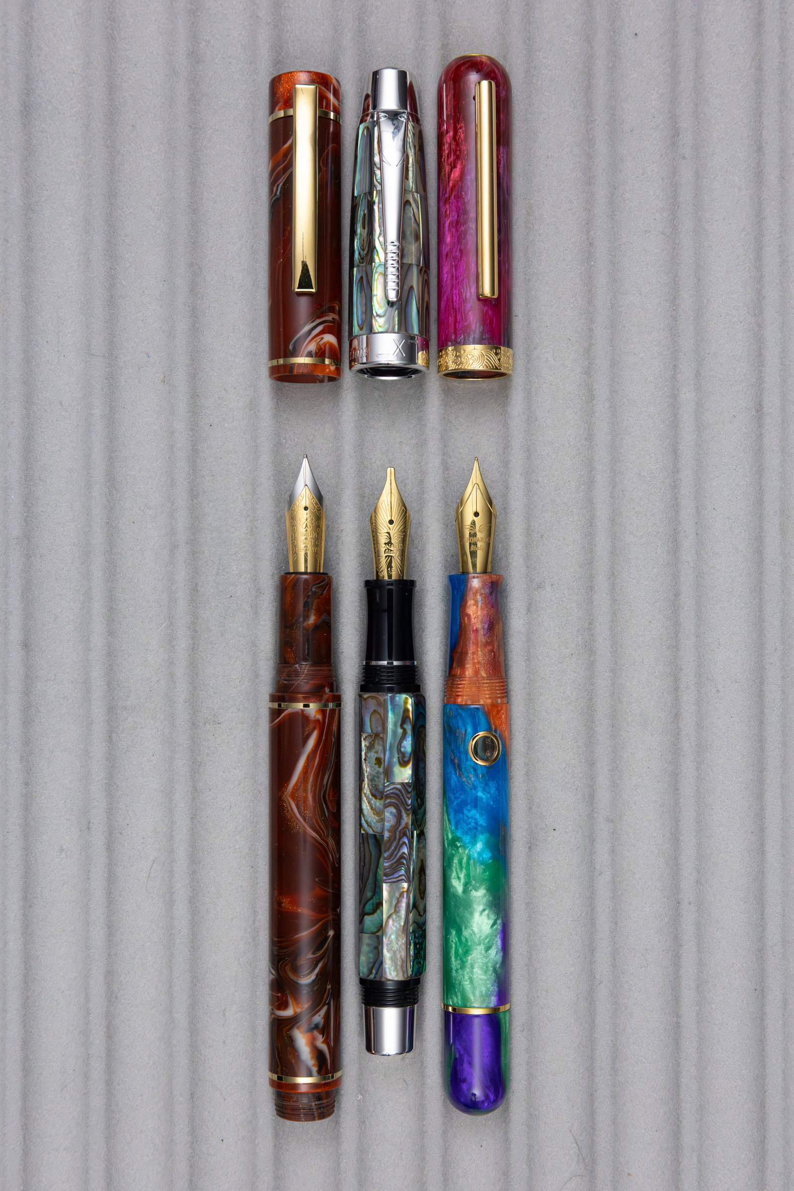 Mabie Todd, Nahvalur and Xezo Modern Fountain Pens, Boxed - 2