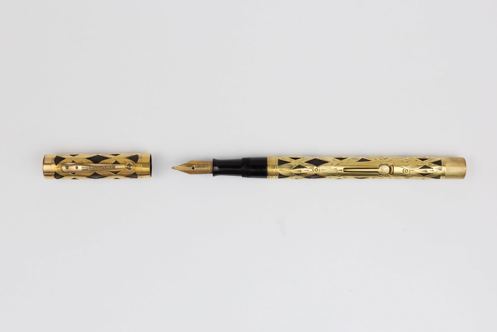 Waterman 0552 1/2 LEC Gold Filled Filigree Fountain Pen - 2