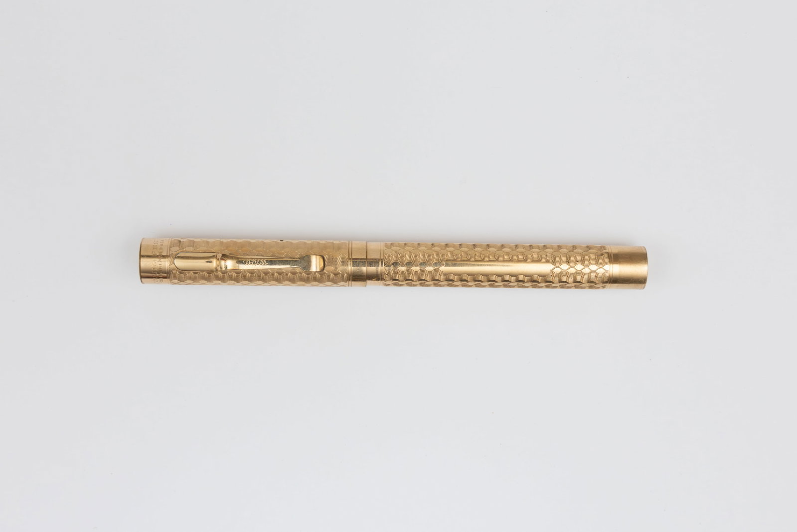 Wahl Eversharp 5 Size Zigzag Gold Filled Fountain Pen, Flawed (1 of 2)