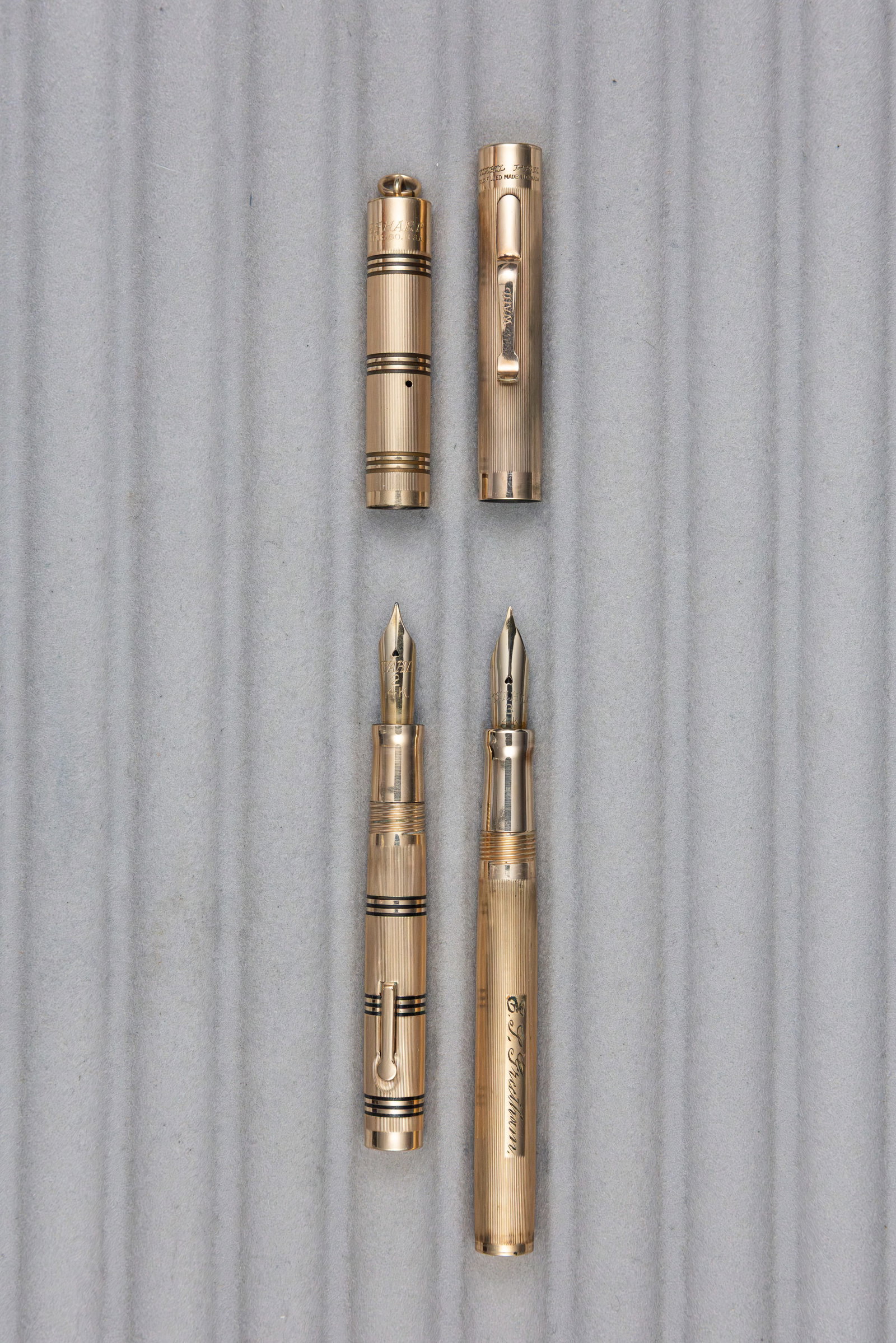 Wahl Eversharp Gold Filled Fountain Pens (2) - 2