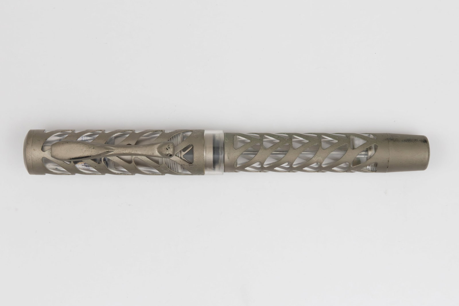 Visconti Titanium Skeleton Fountain Pen, Flawed (1 of 3)