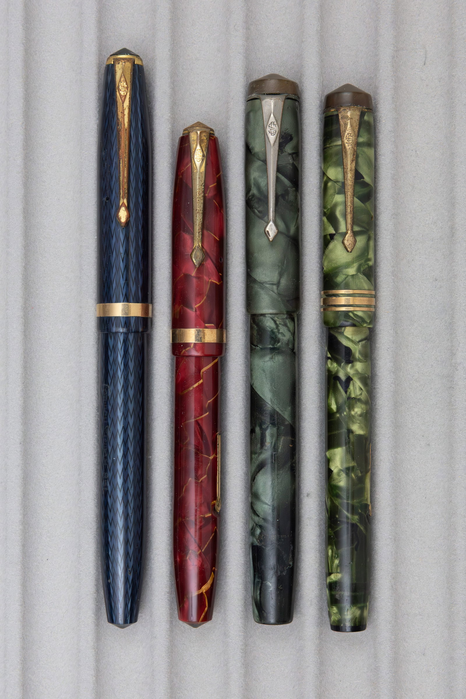 Conway Stewart Marbleized Fountain Pens (4) (1 of 2)