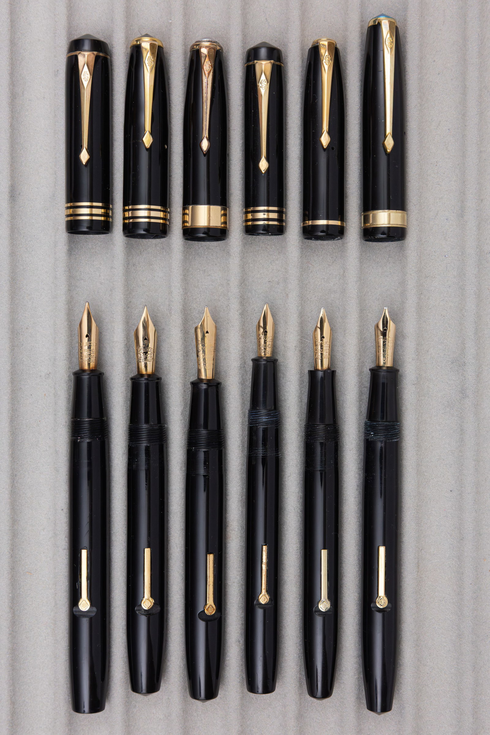 Conway Stewart Black Celluloid Fountain Pens (6) - 2