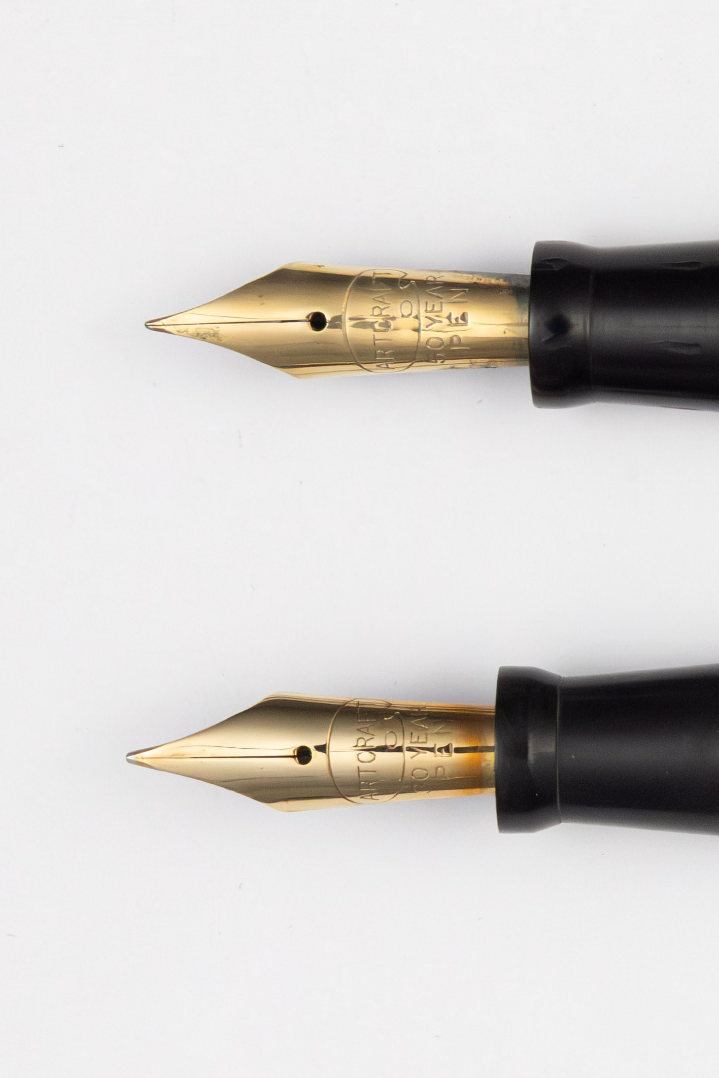 Artcraft Lapis Blue and Bronze Marble Fountain Pens (2) - 3