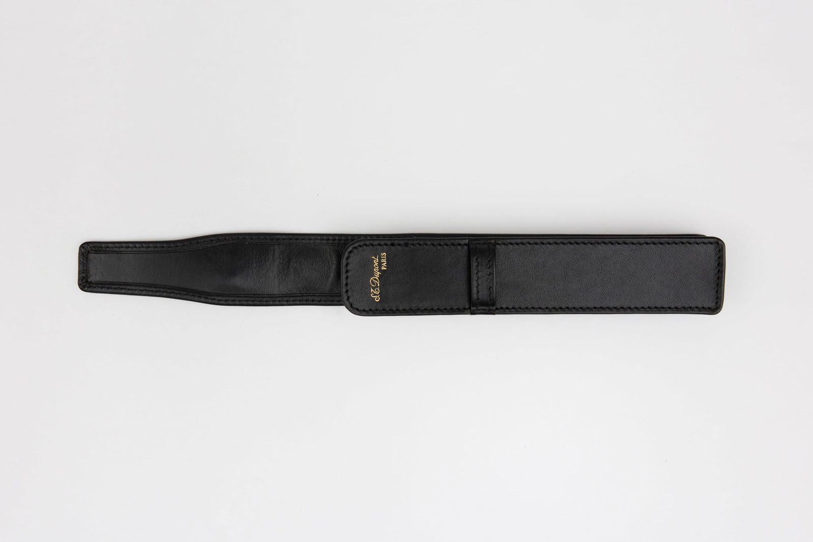 ST Dupont Leather Pen Case, Raised Design, Boxed - 2
