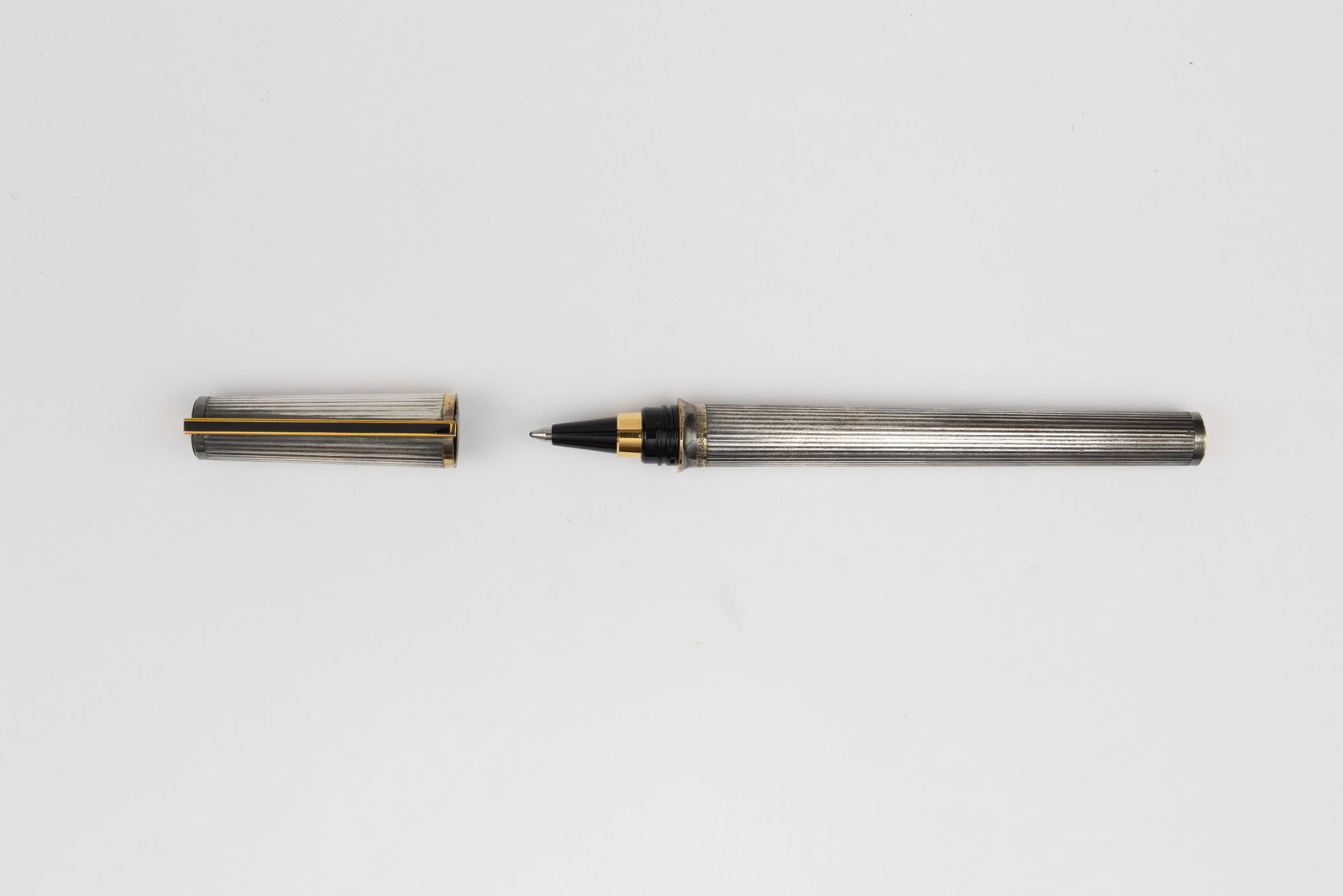 ST Dupont Montparnasse Silver Godron Rollerball Pen - 2